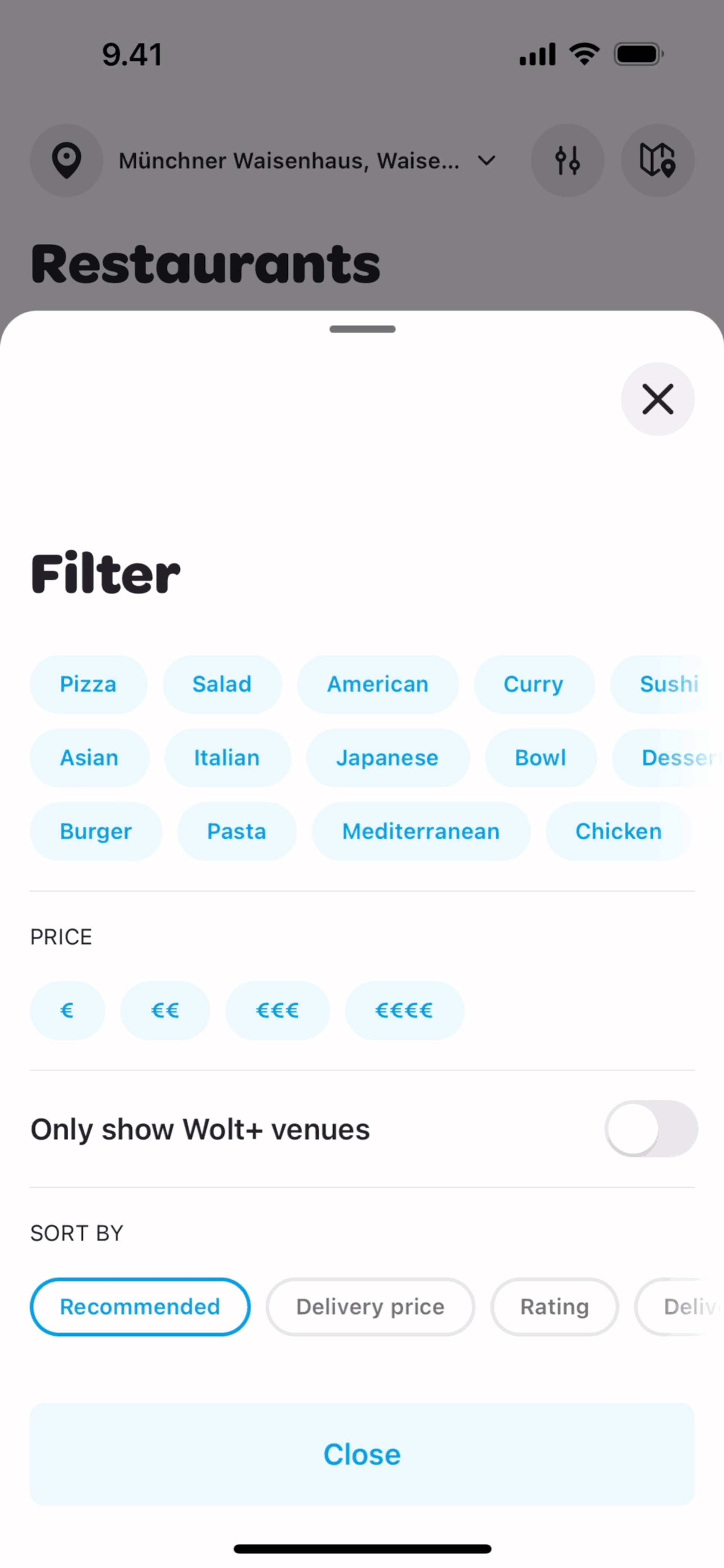Wolt Delivery iOS Food & Drink interface screenshot 9