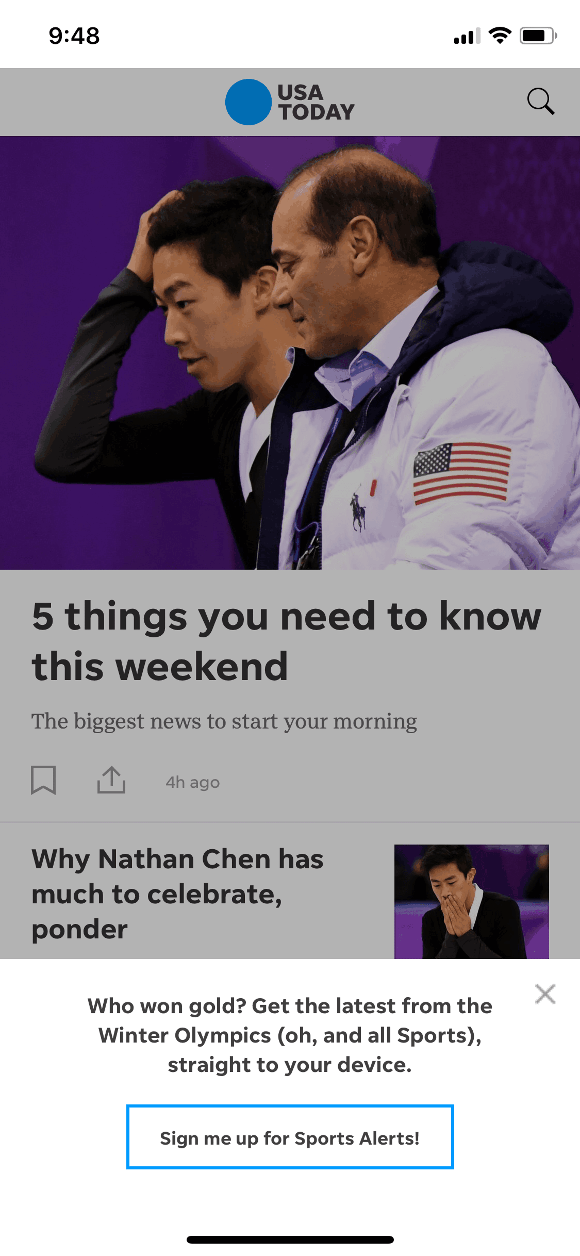 USA TODAY iOS News interface screenshot 8