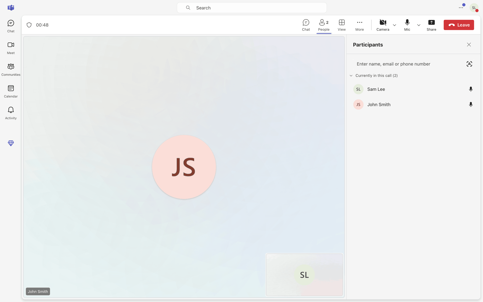 Microsoft Teams Web Business interface screenshot 6