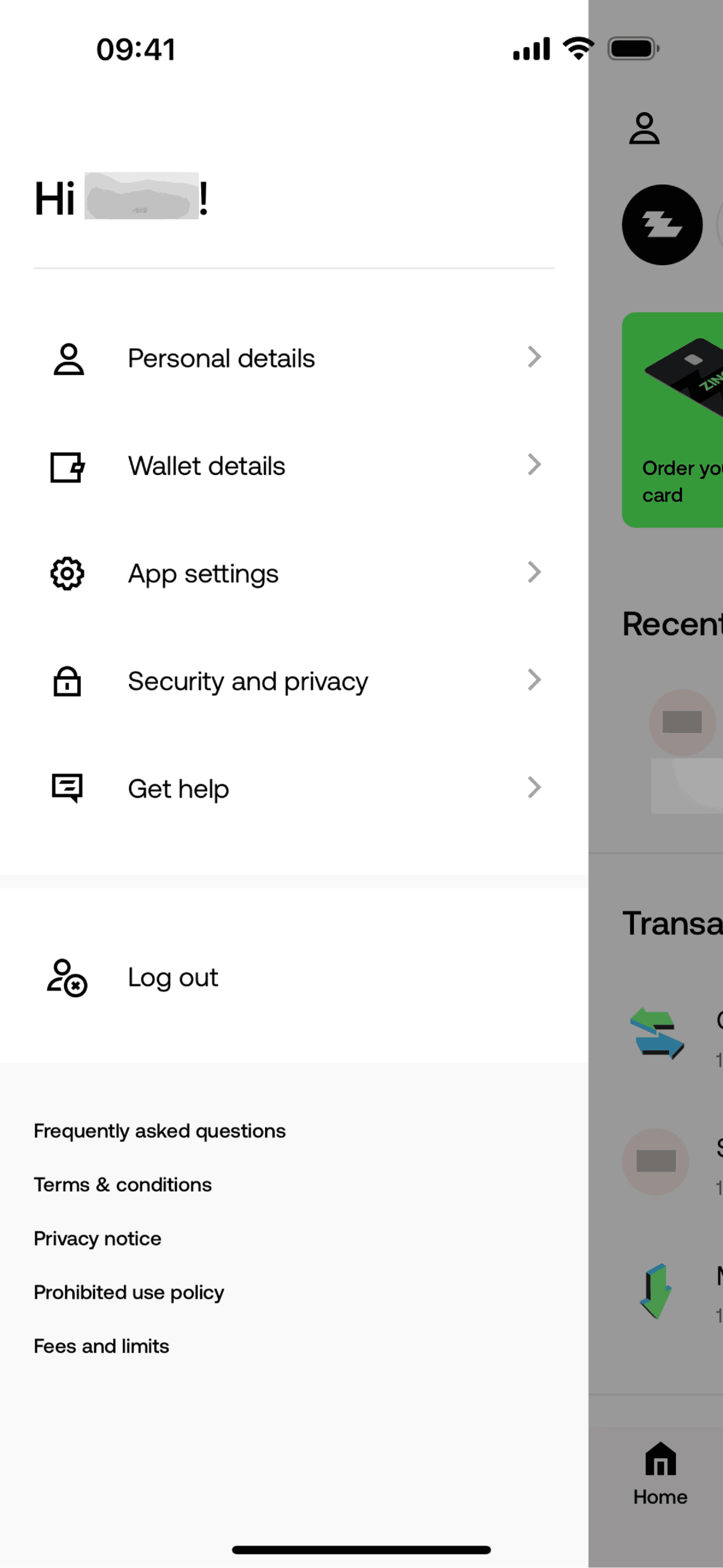 Zing iOS Finance interface screenshot 17