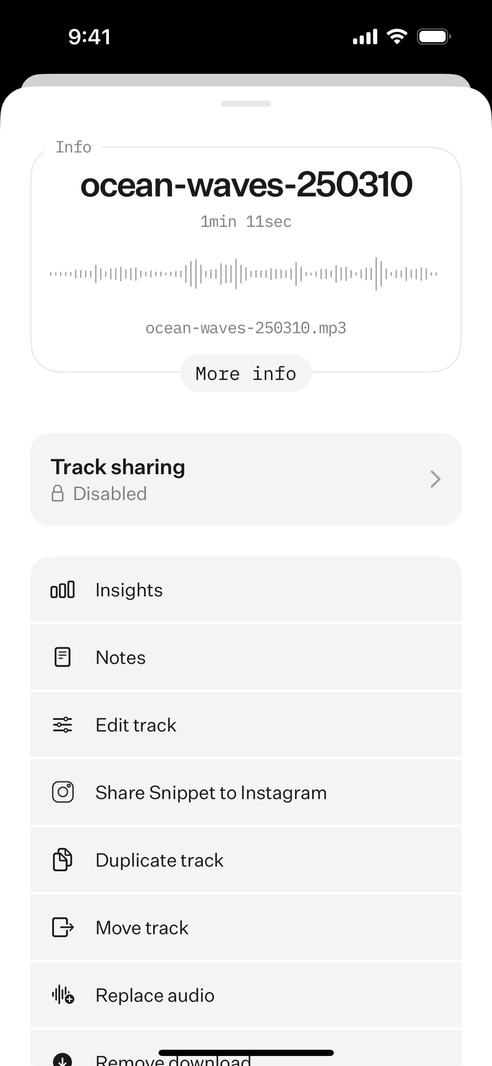 [untitled] iOS Music & Audio interface screenshot 4