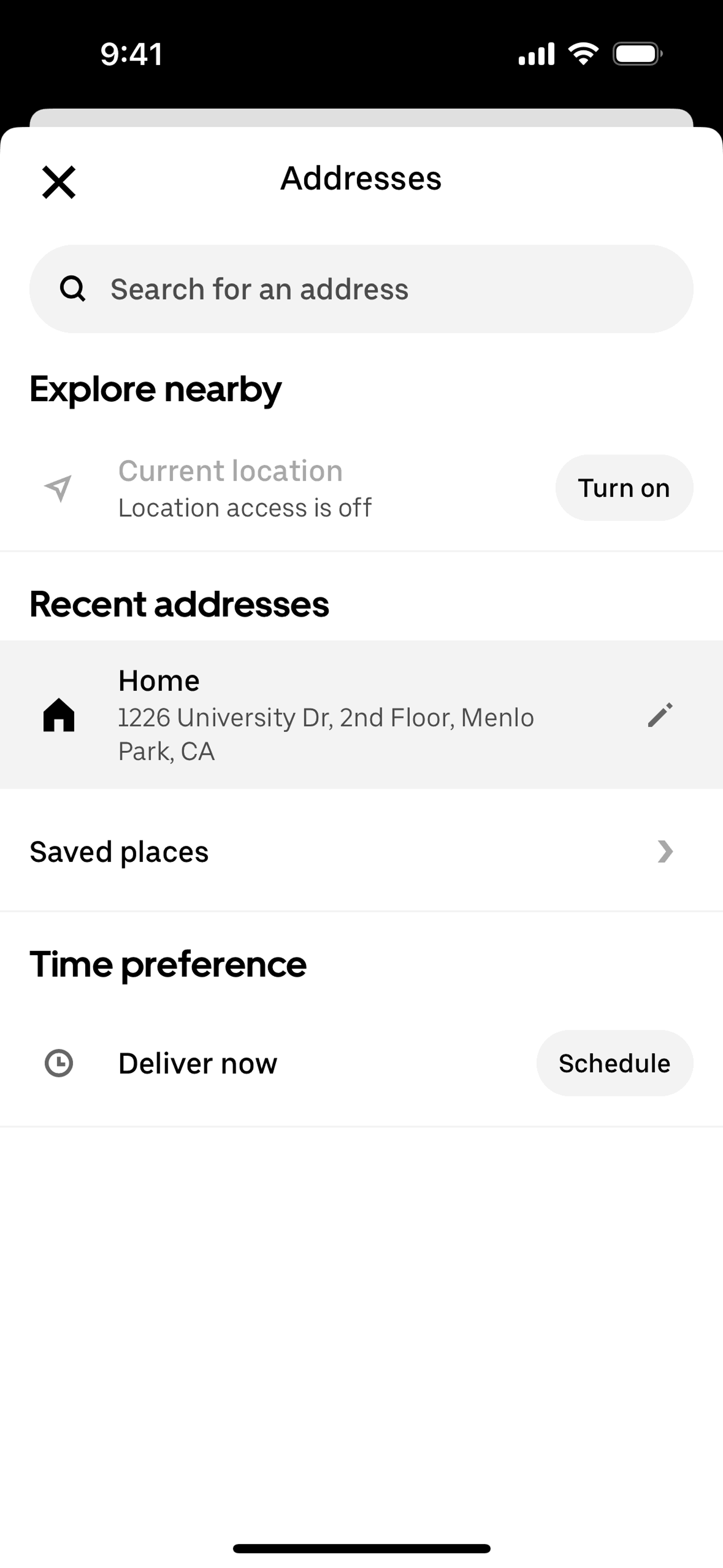 Uber Eats iOS Food & Drink interface screenshot 15