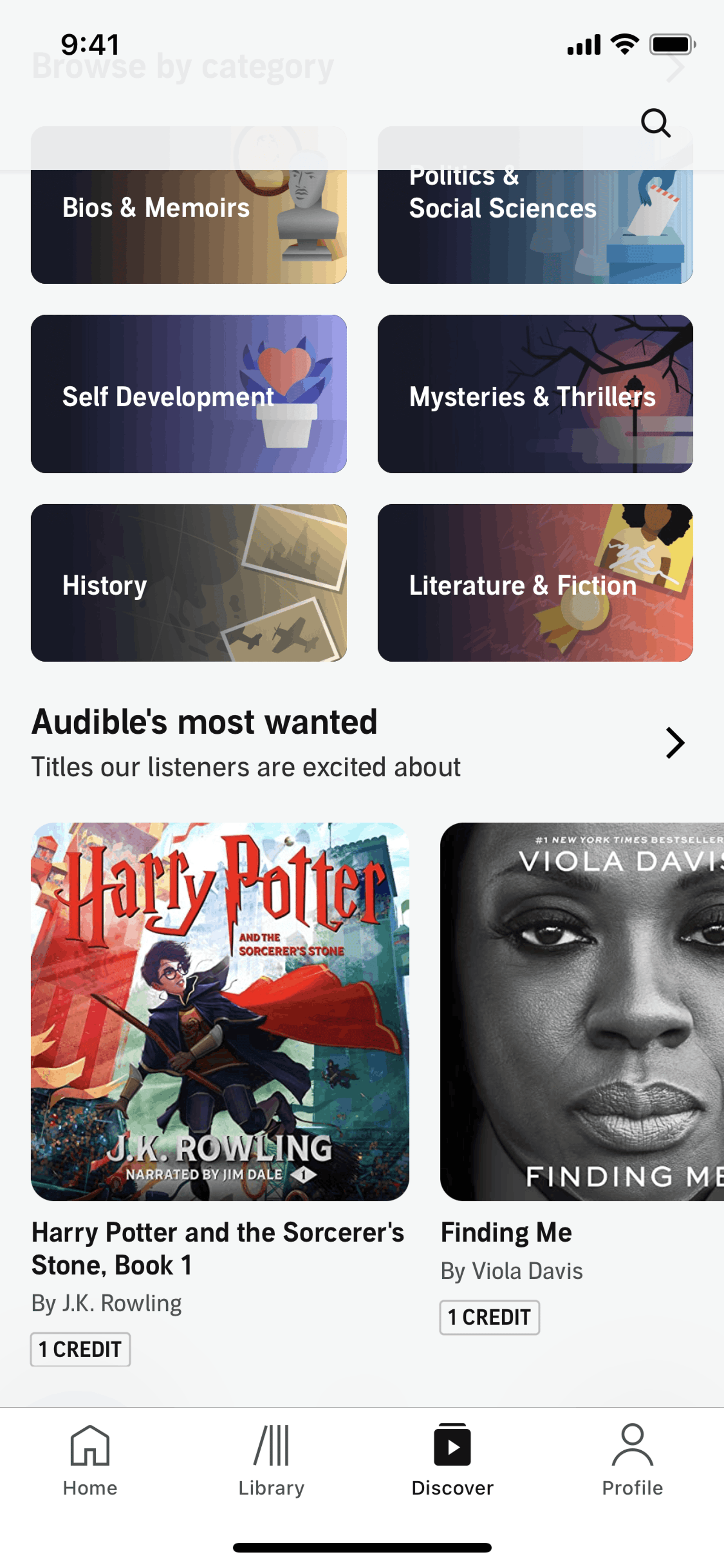 Audible iOS Entertainment interface screenshot 22
