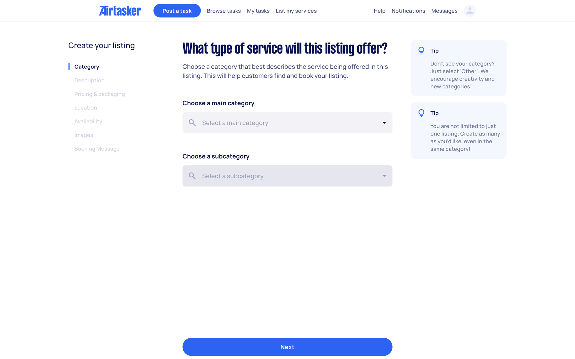 Airtasker Web Lifestyle interface screenshot 24
