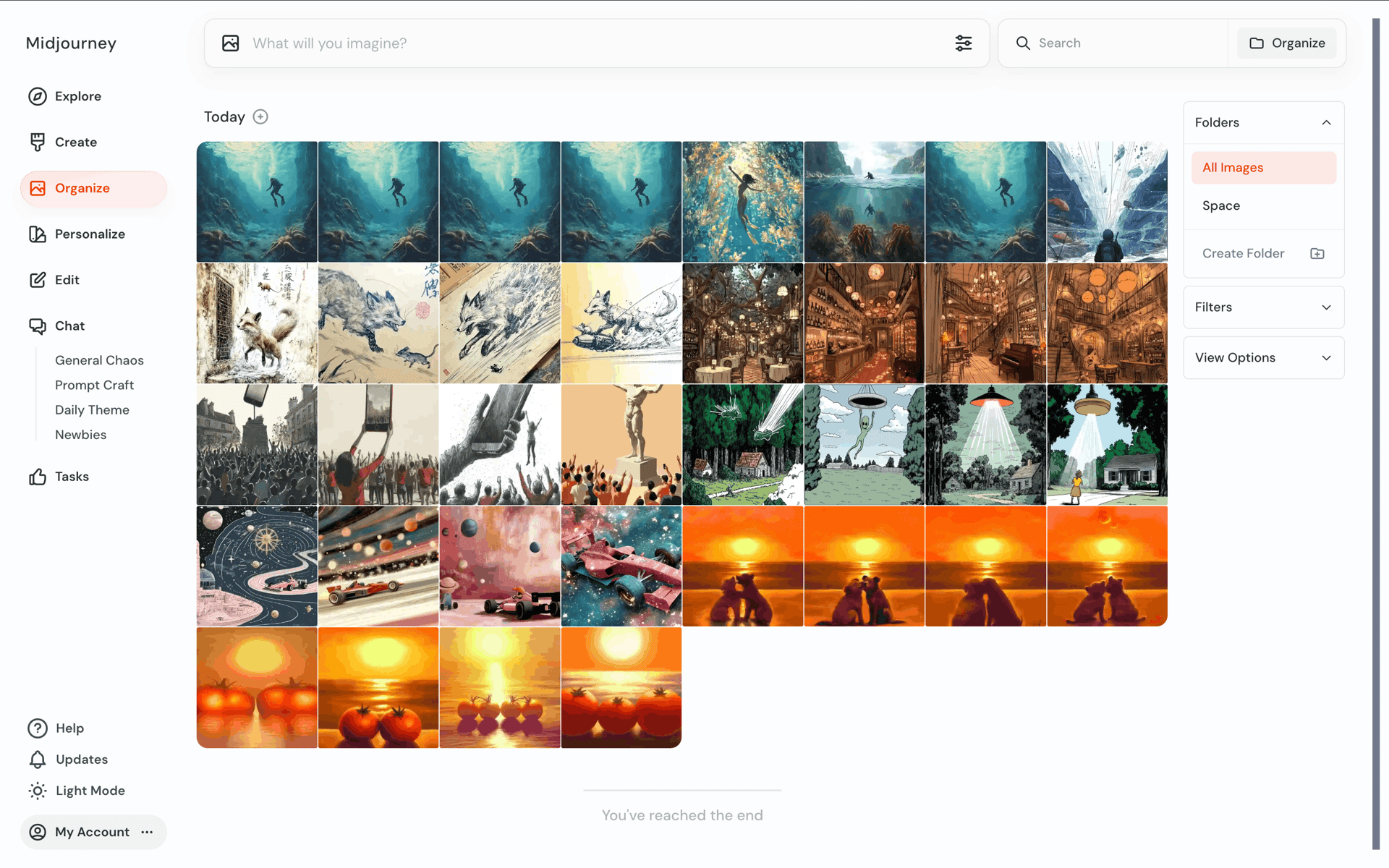 Midjourney Web AI interface screenshot 3