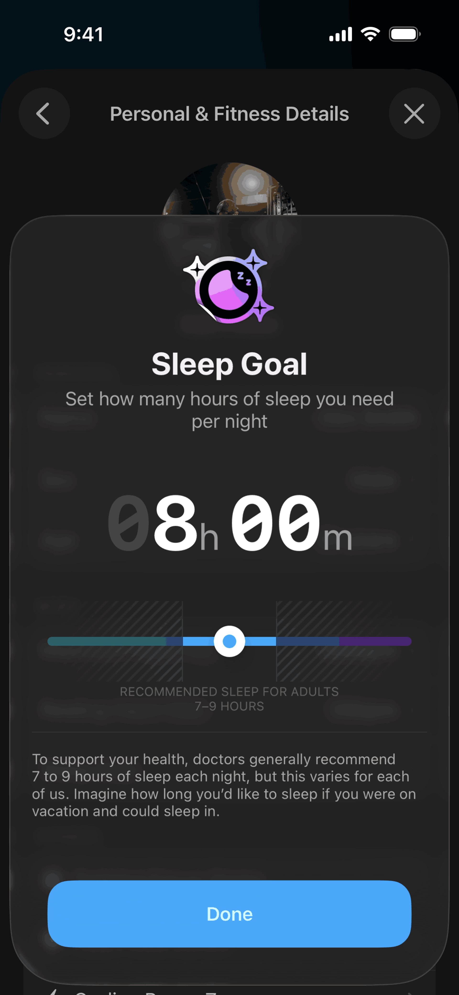 The Outsiders iOS Health & Fitness interface screenshot 8