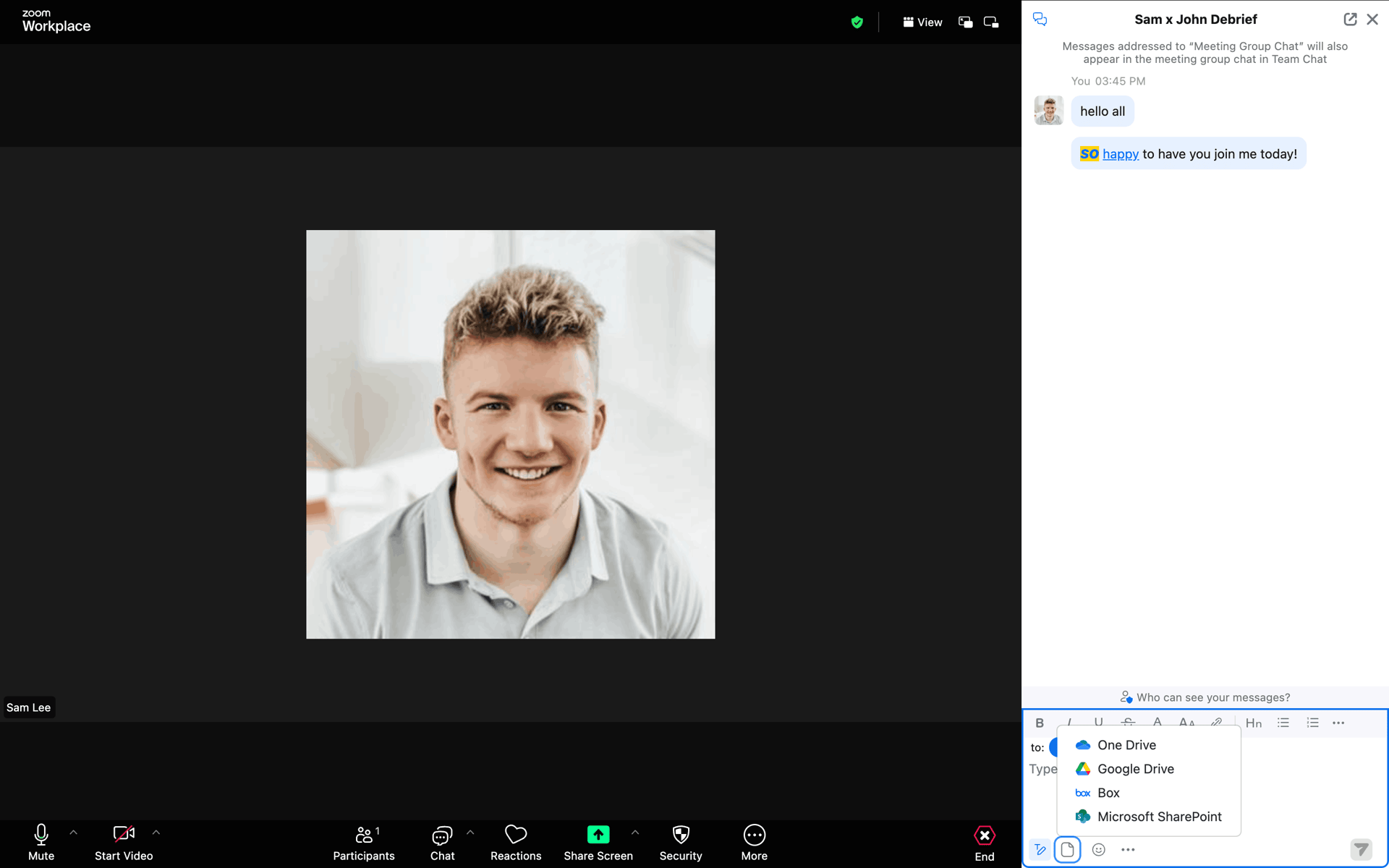Zoom Web Business interface screenshot 14
