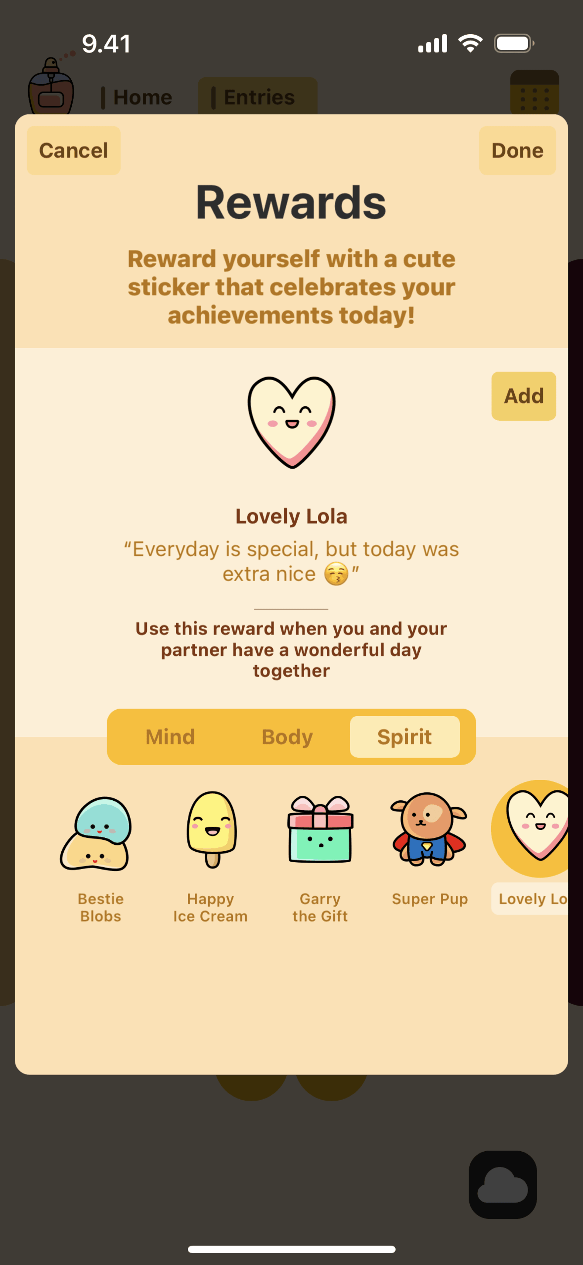 Bears Gratitude iOS Health & Fitness interface screenshot 5