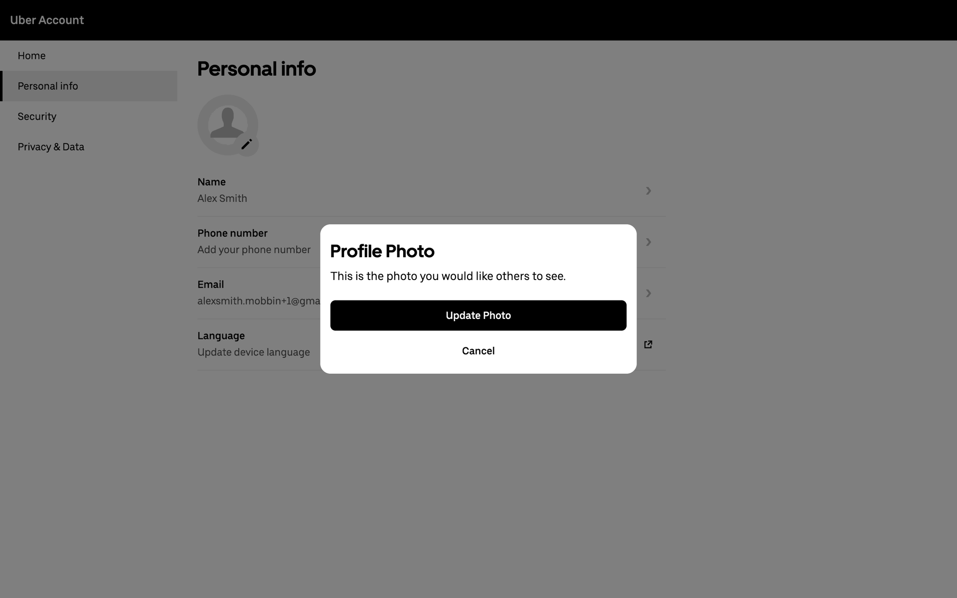 Uber Web Travel & Transportation interface screenshot 18