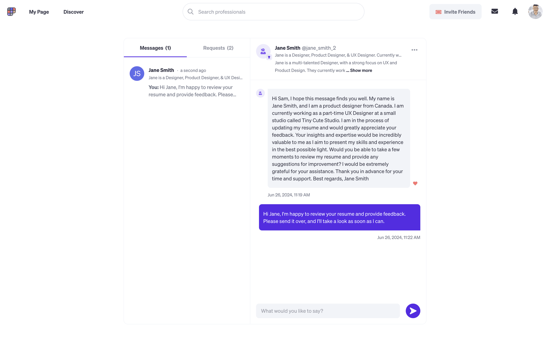 Polywork Web Social Networking interface screenshot 21