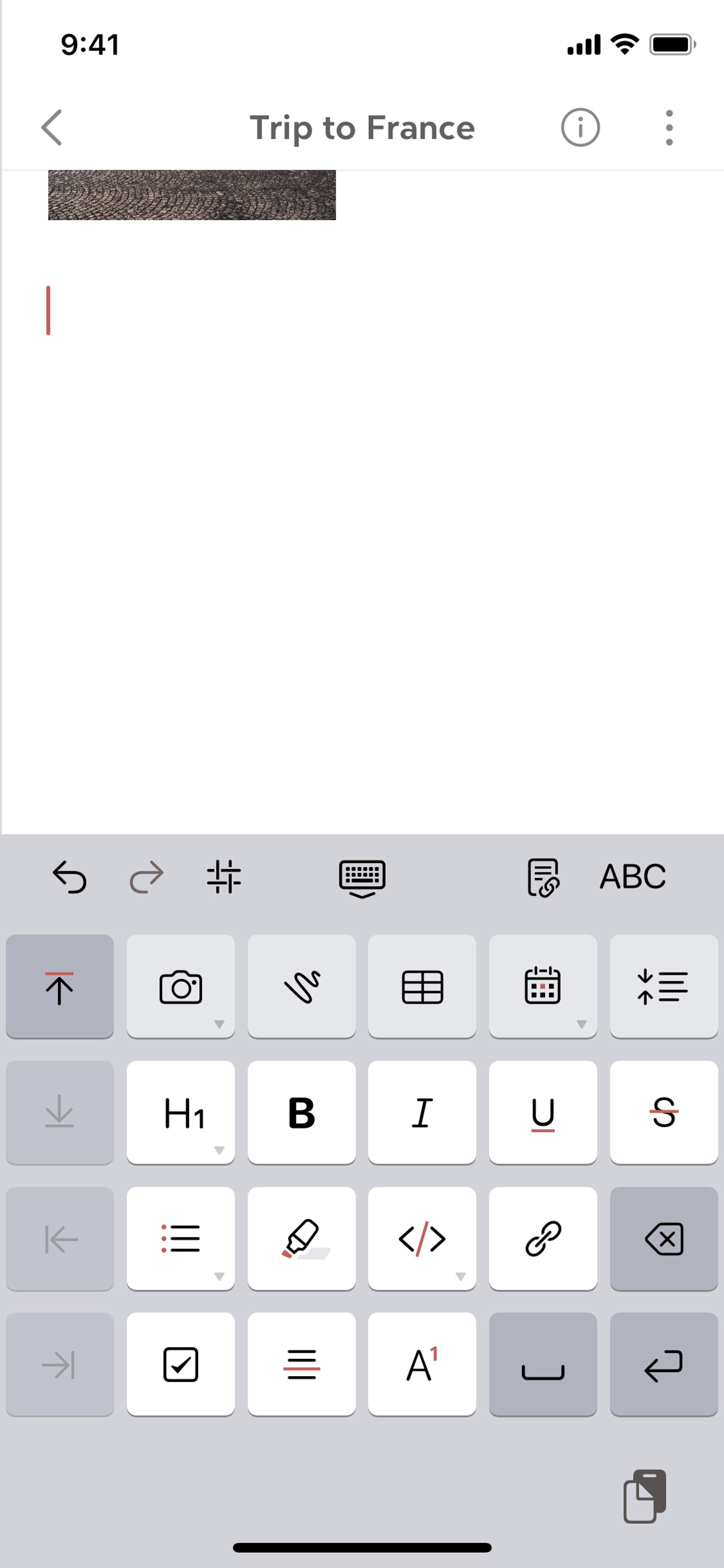 Bear iOS Productivity interface screenshot 7