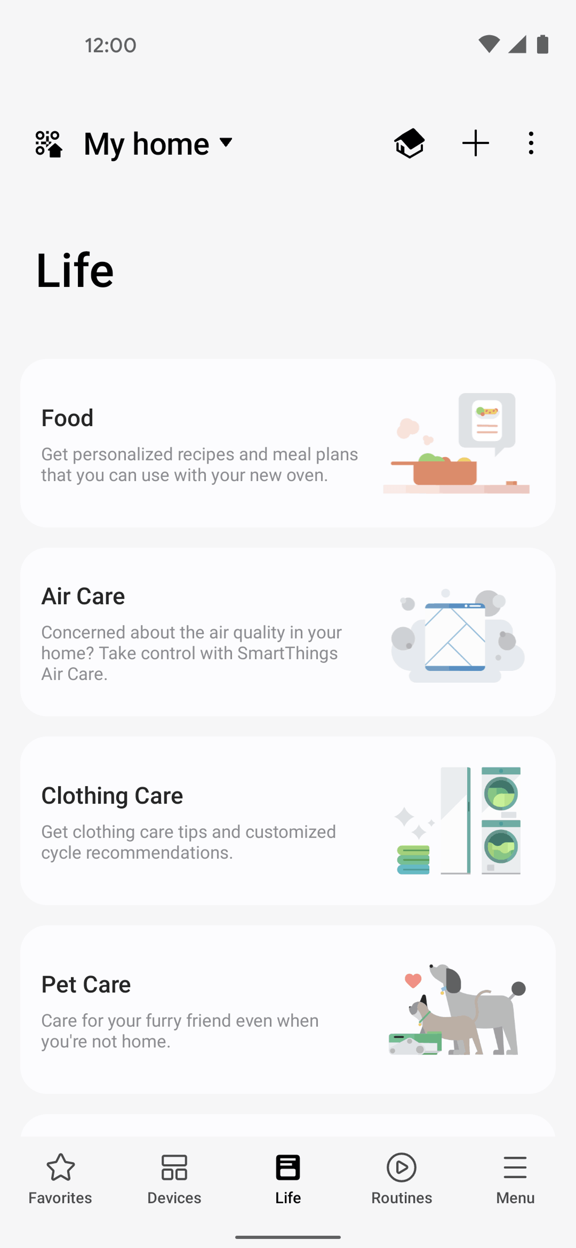 SmartThings Android Productivity interface screenshot 7