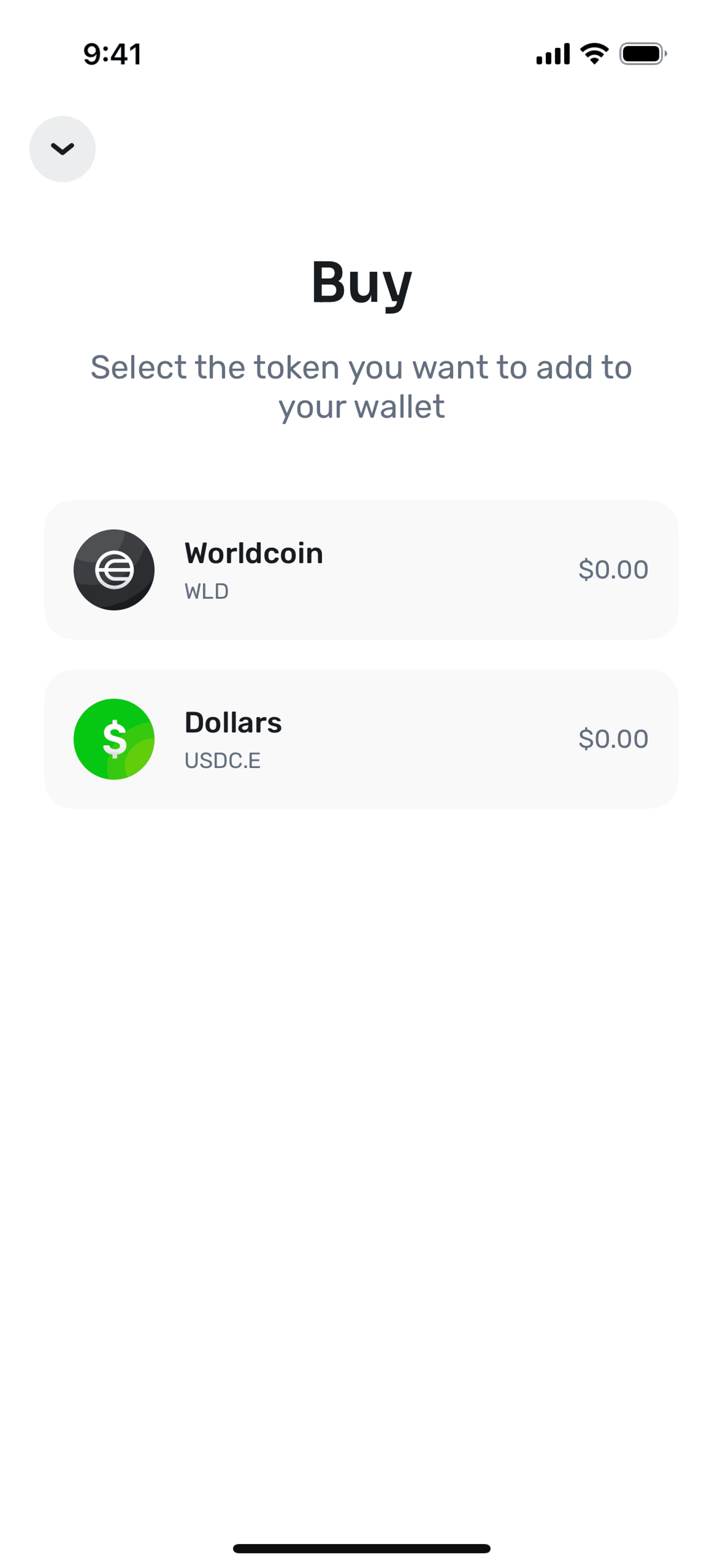 World App iOS Crypto & Web3 interface screenshot 22