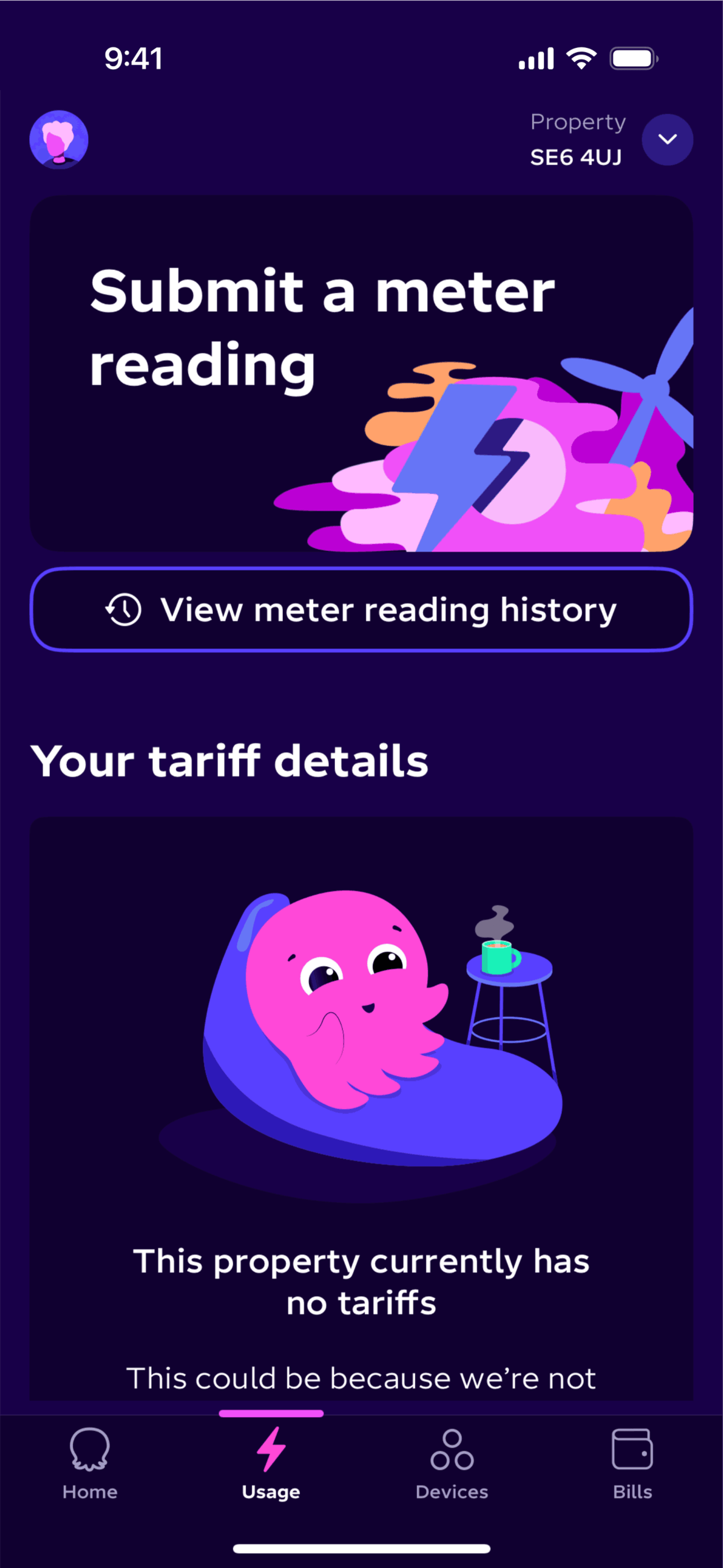 Octopus Energy iOS Utilities interface screenshot 21