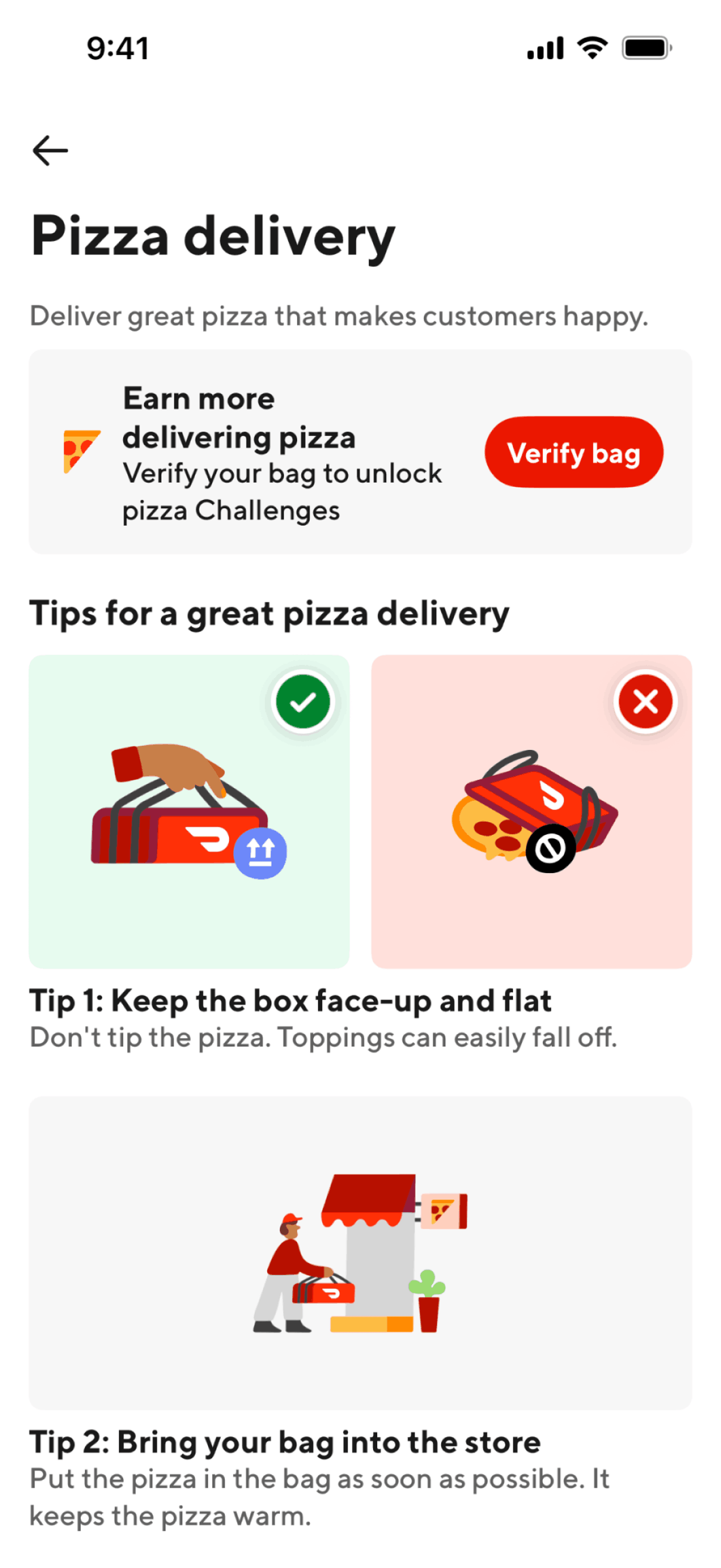 DoorDash Dasher iOS Business interface screenshot 17