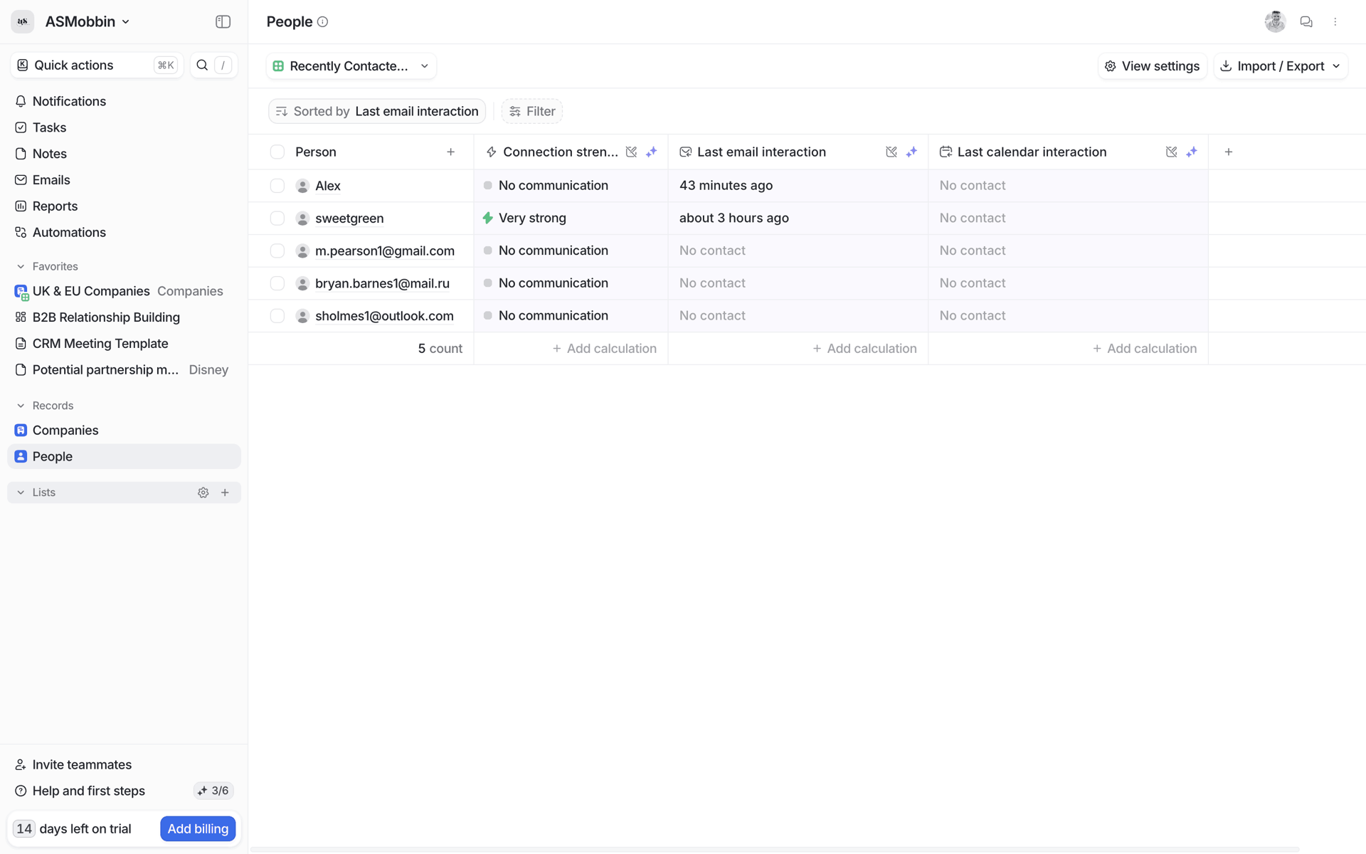 Attio Web Productivity interface screenshot 12