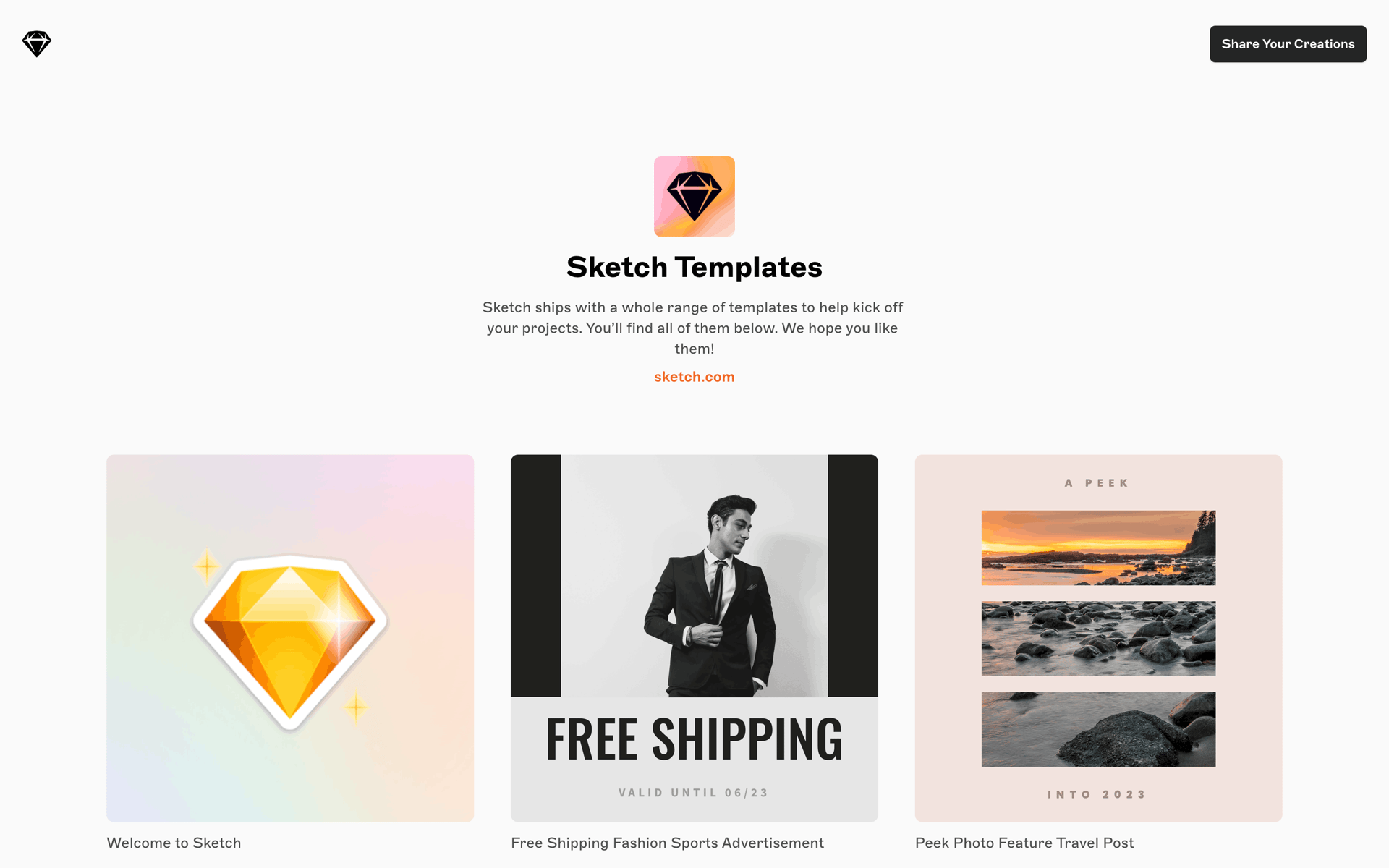 Sketch Web Productivity interface screenshot 8