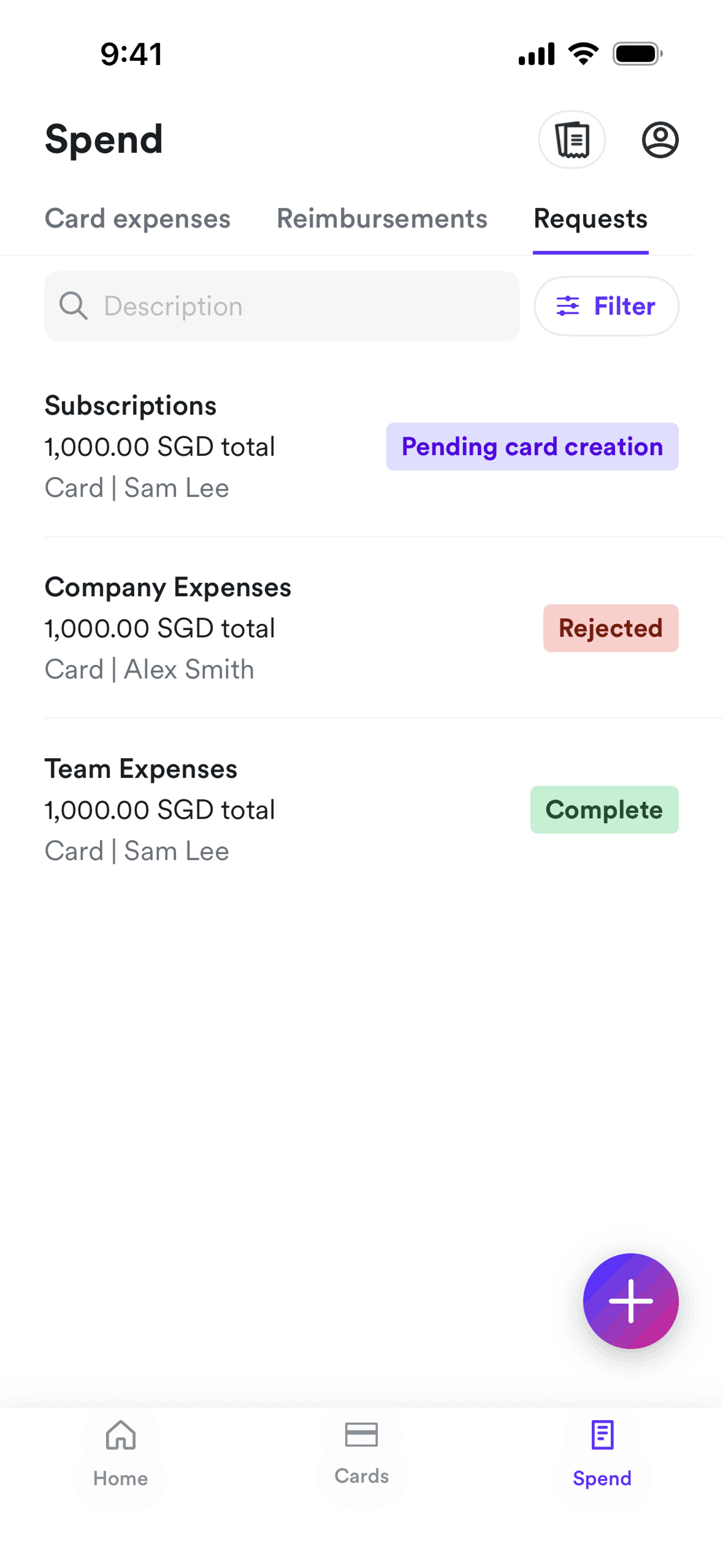 Airwallex iOS Finance interface screenshot 19