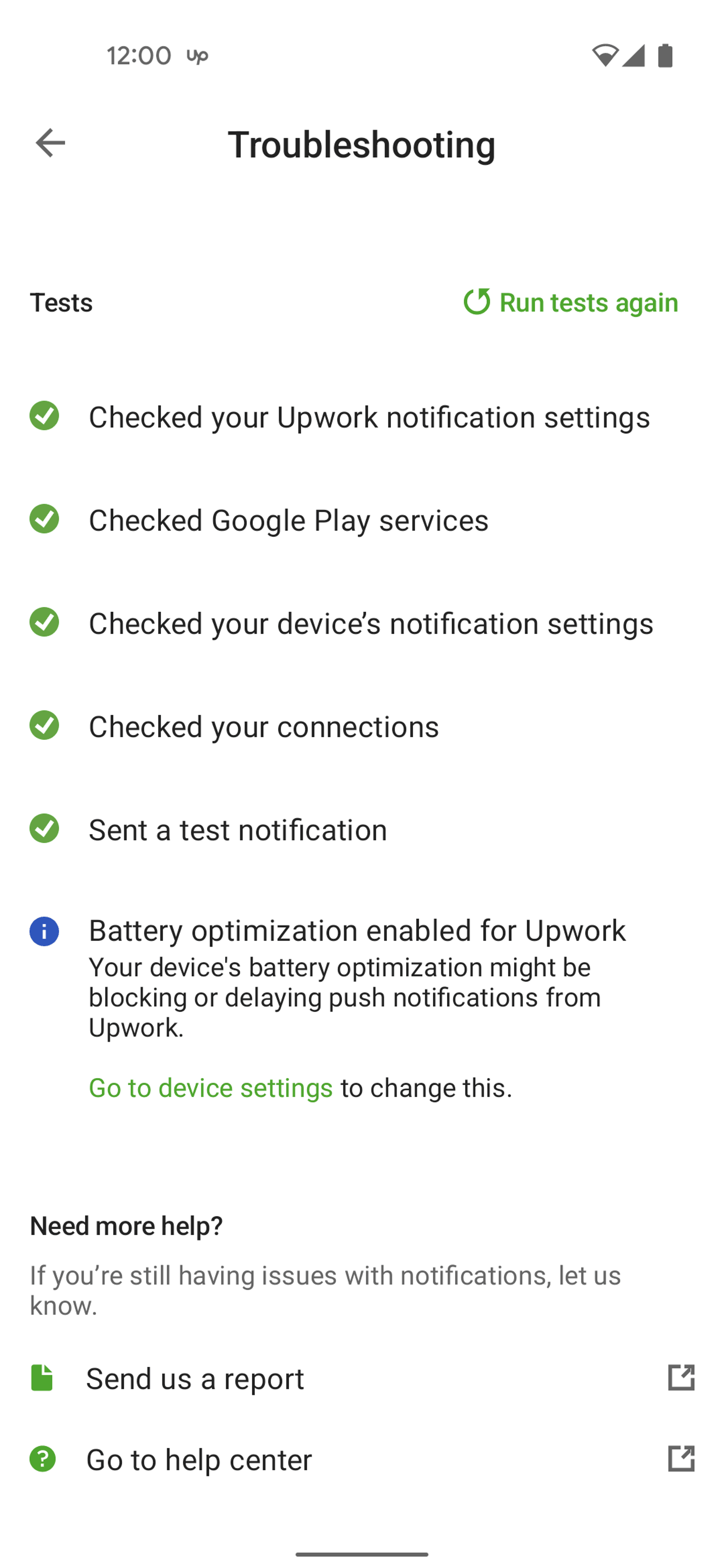 Upwork Android Business interface screenshot 11