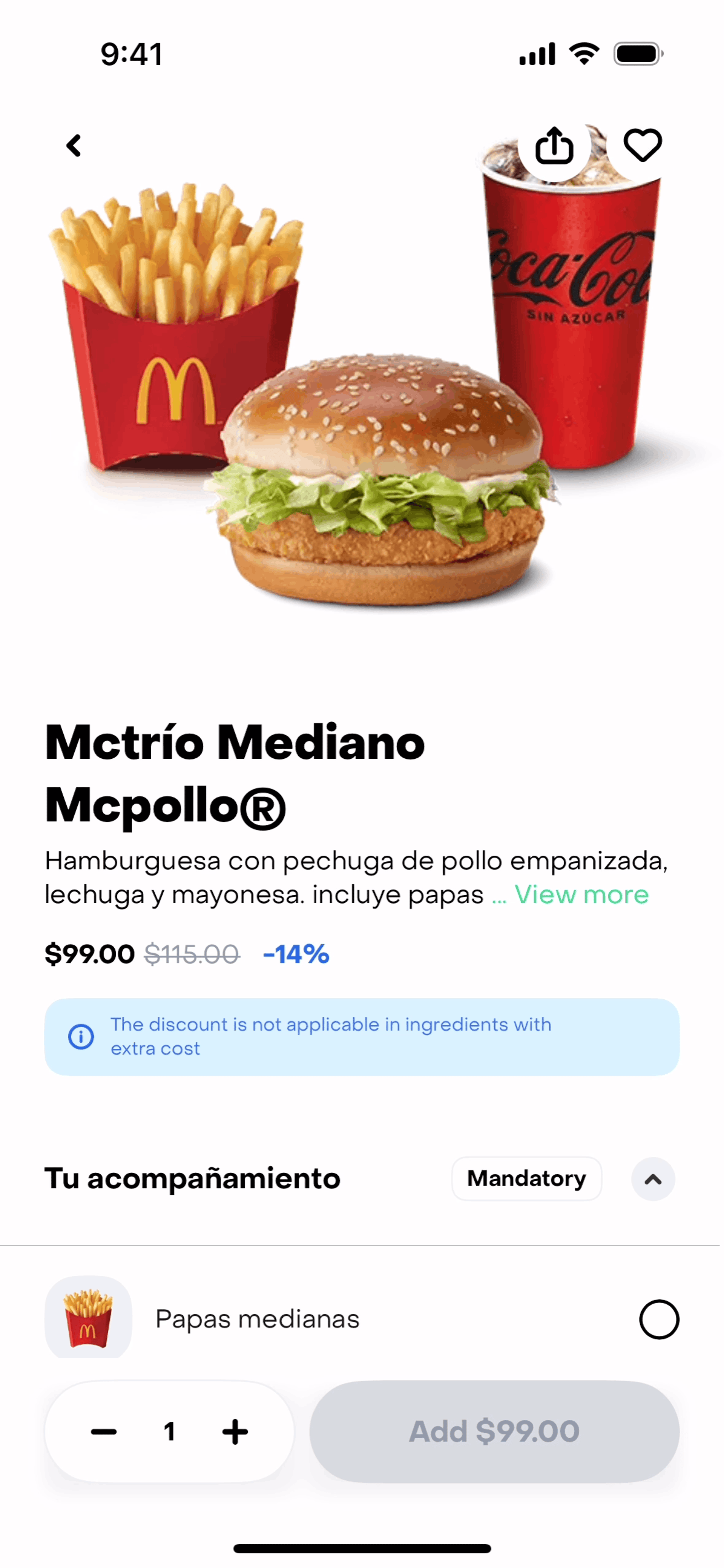 Rappi iOS Food & Drink interface screenshot 8