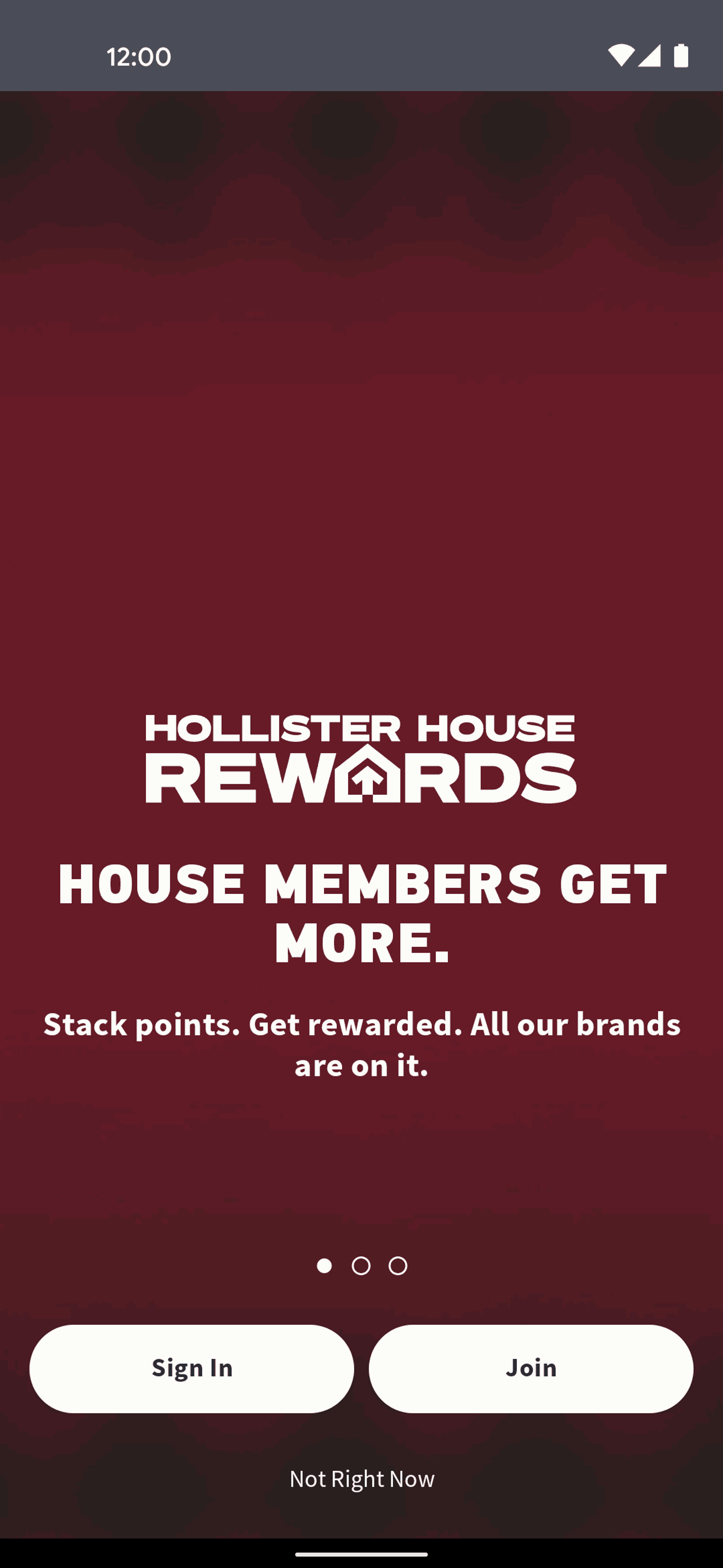 Hollister Co. Android Shopping interface screenshot 2