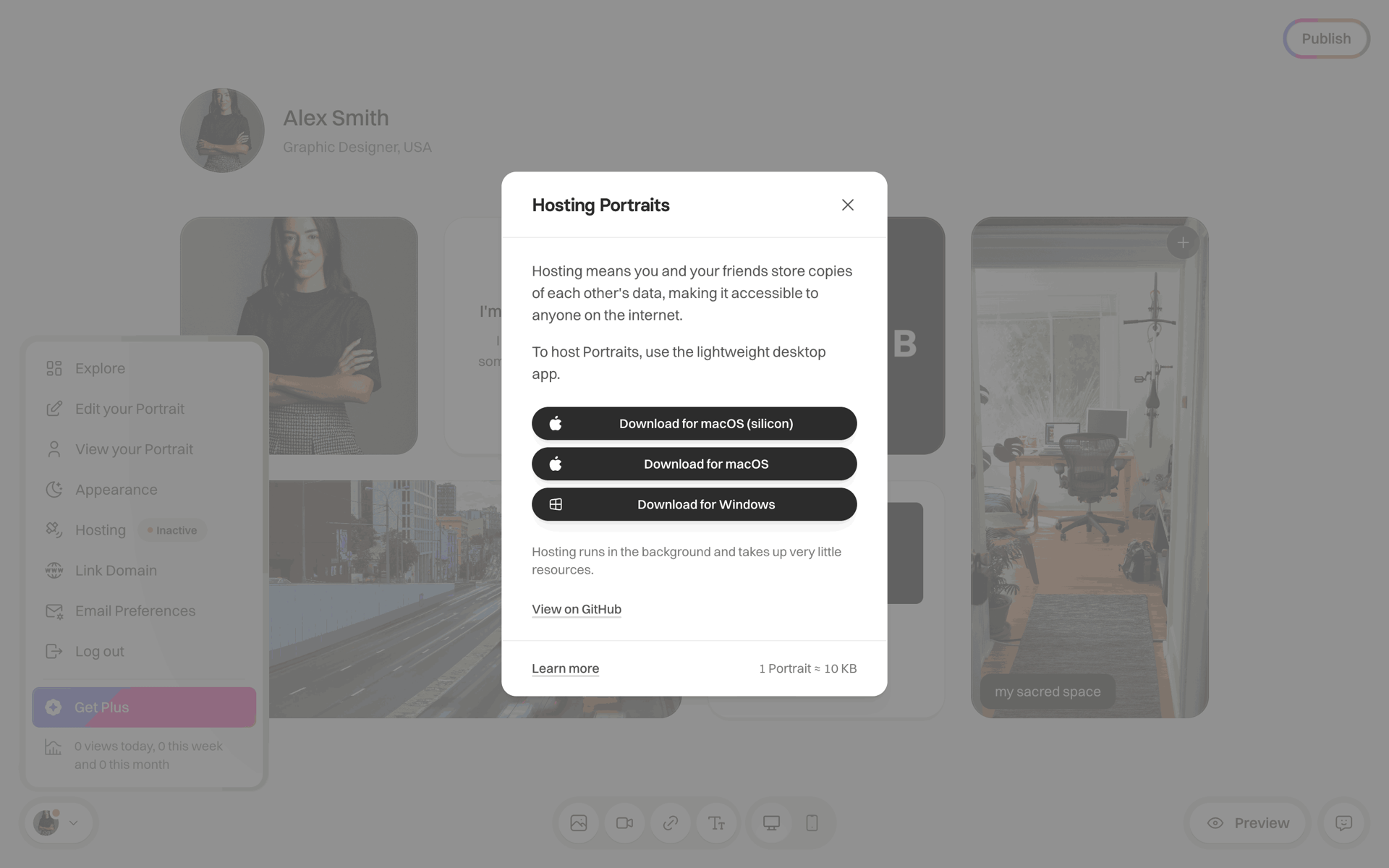 Portrait Web Crypto & Web3 interface screenshot 14