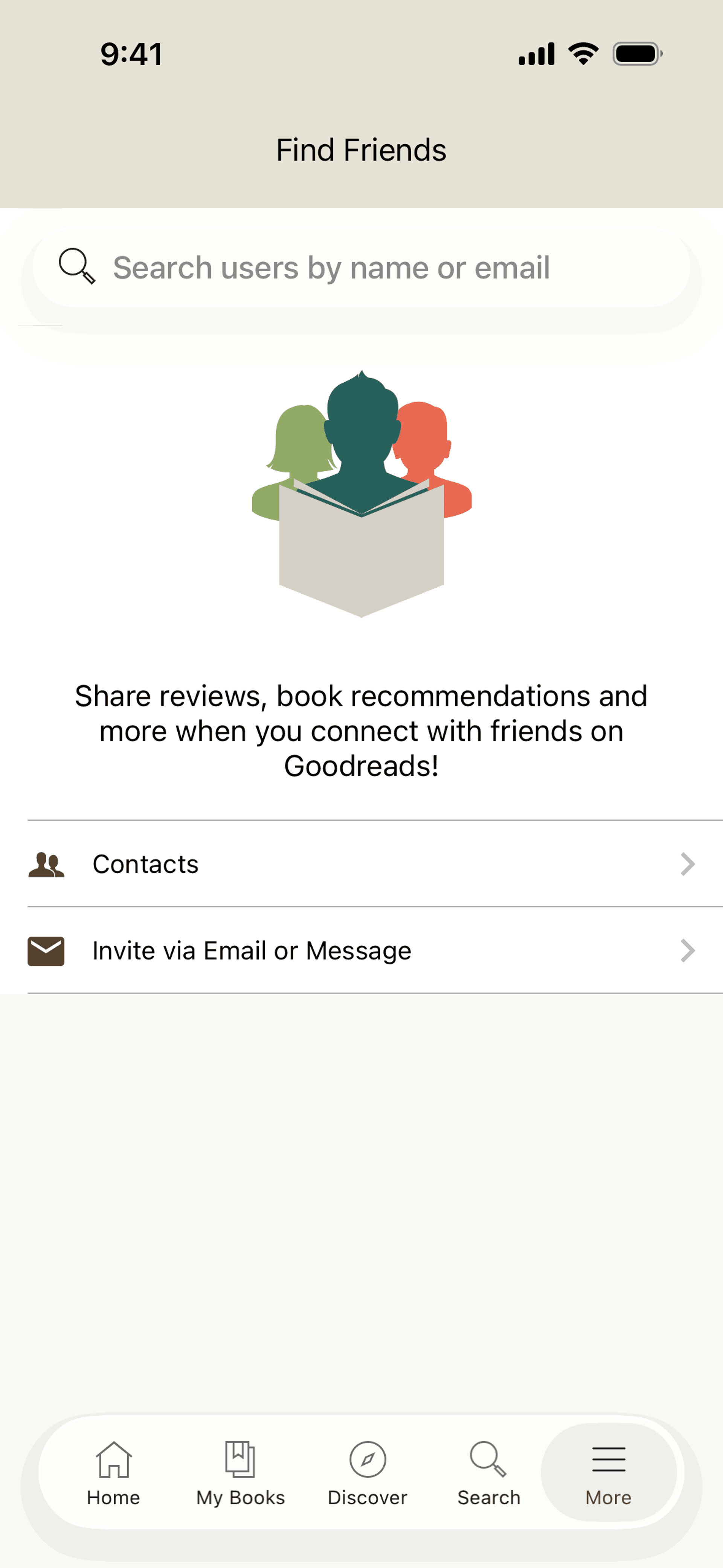 Goodreads iOS Education interface screenshot 13