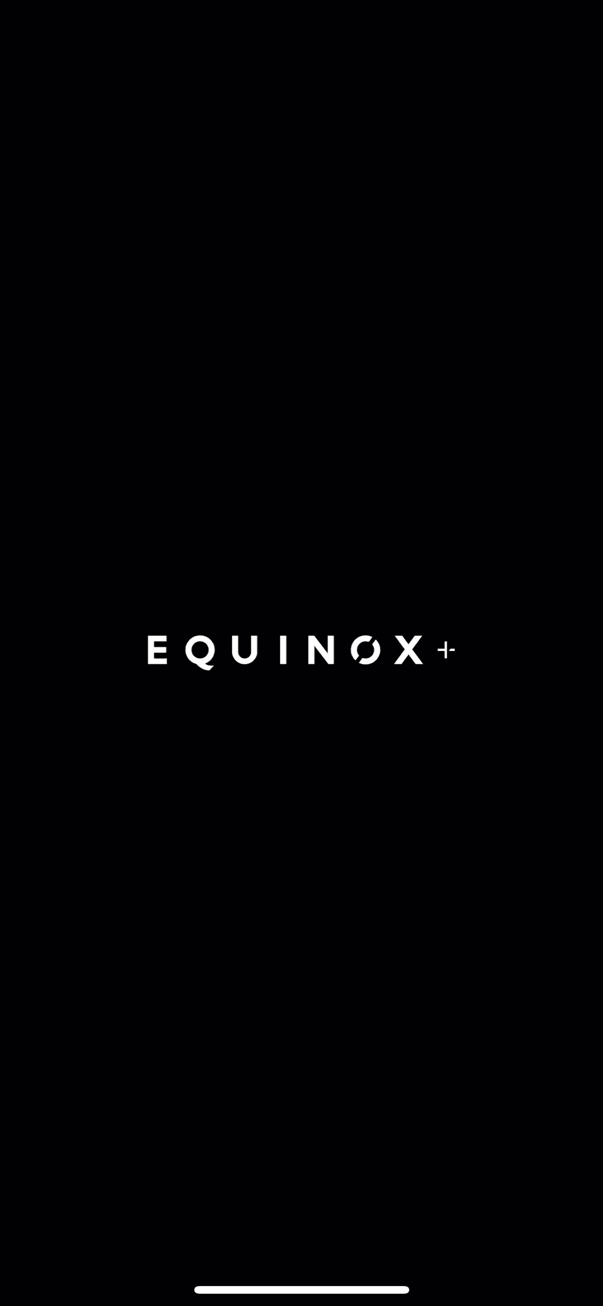 Equinox+ iOS Health & Fitness interface screenshot 1