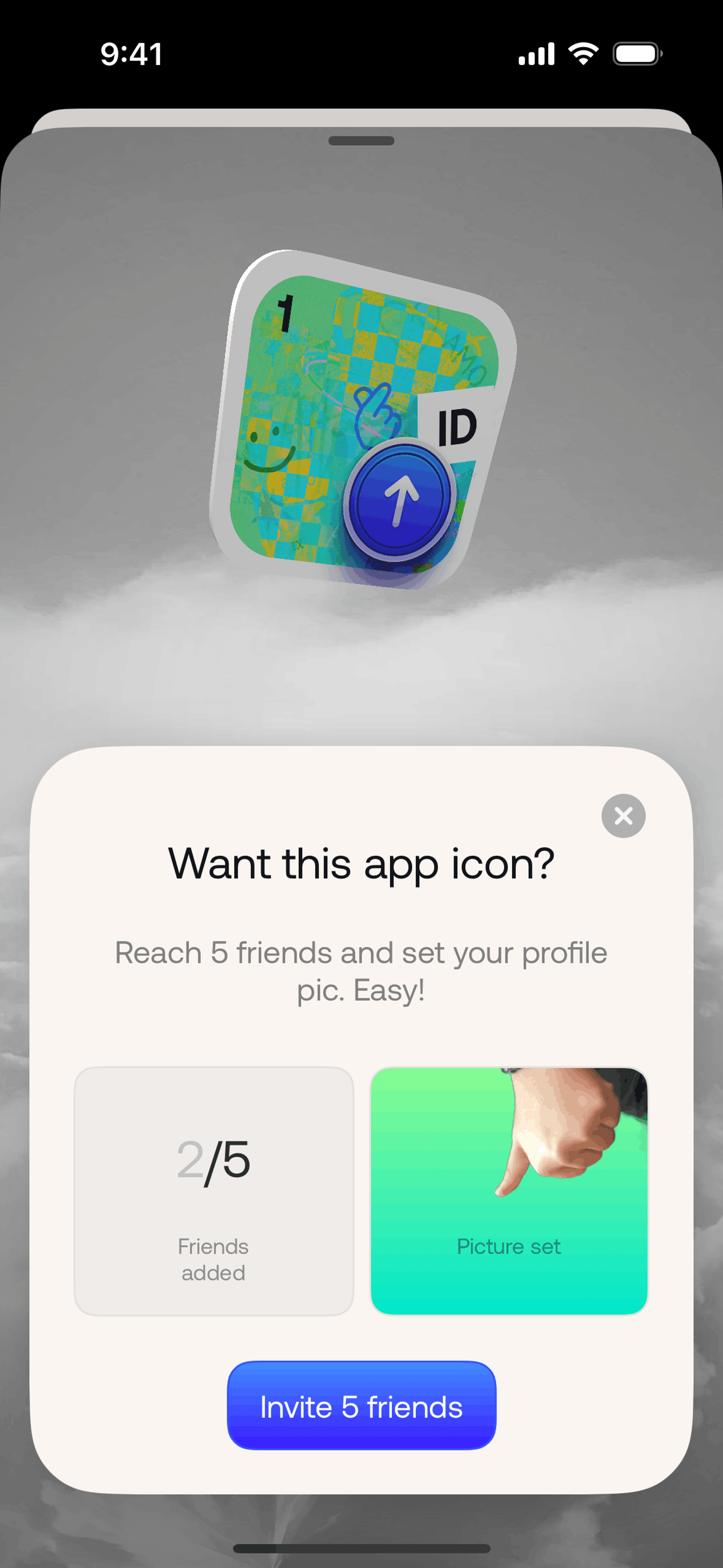 ID iOS Social Networking interface screenshot 17
