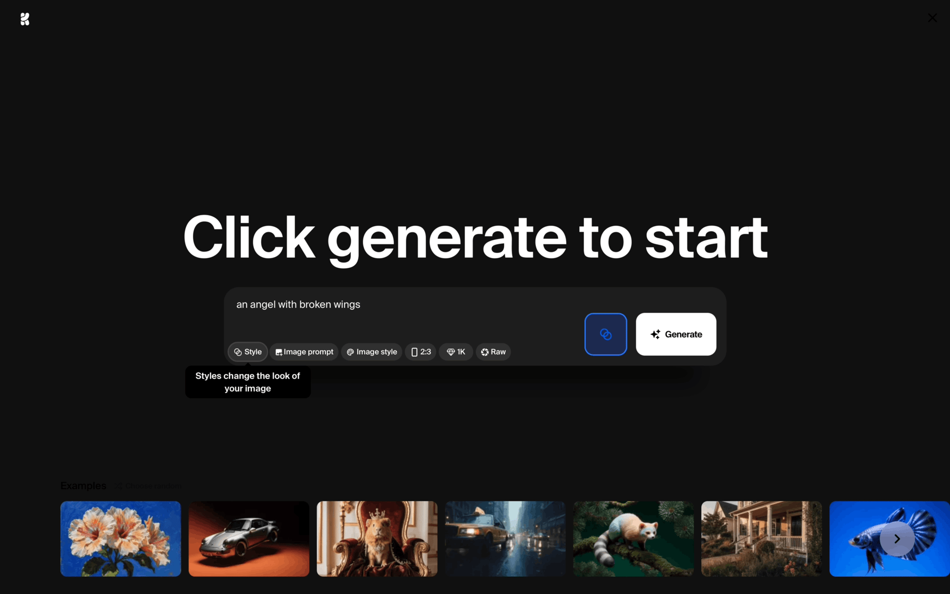 Krea AI Web Photo & Video interface screenshot 6