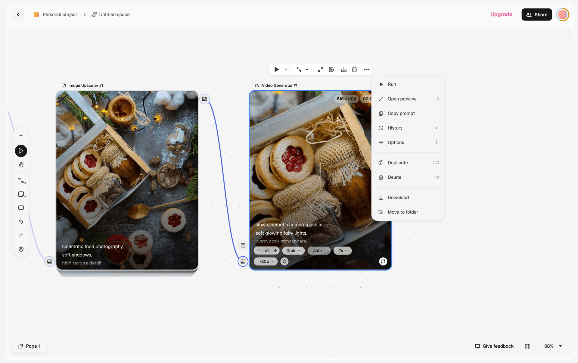 Magnific Web Photo & Video interface screenshot 8