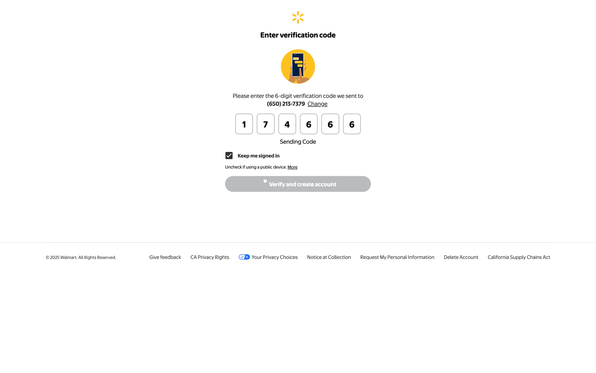 Walmart Web Shopping interface screenshot 18
