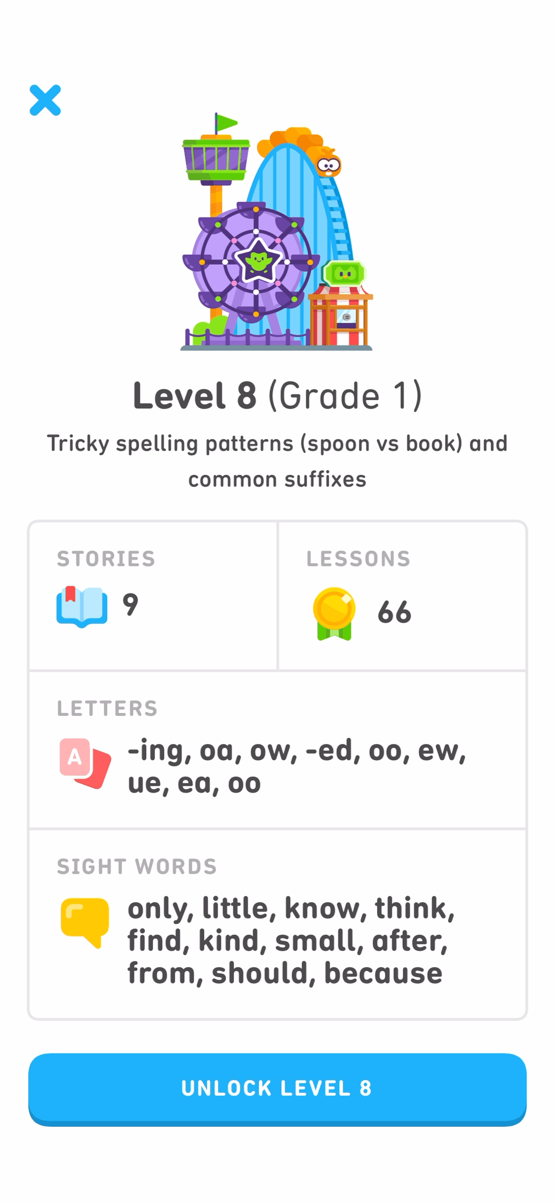 Duolingo ABC iOS Education interface screenshot 19