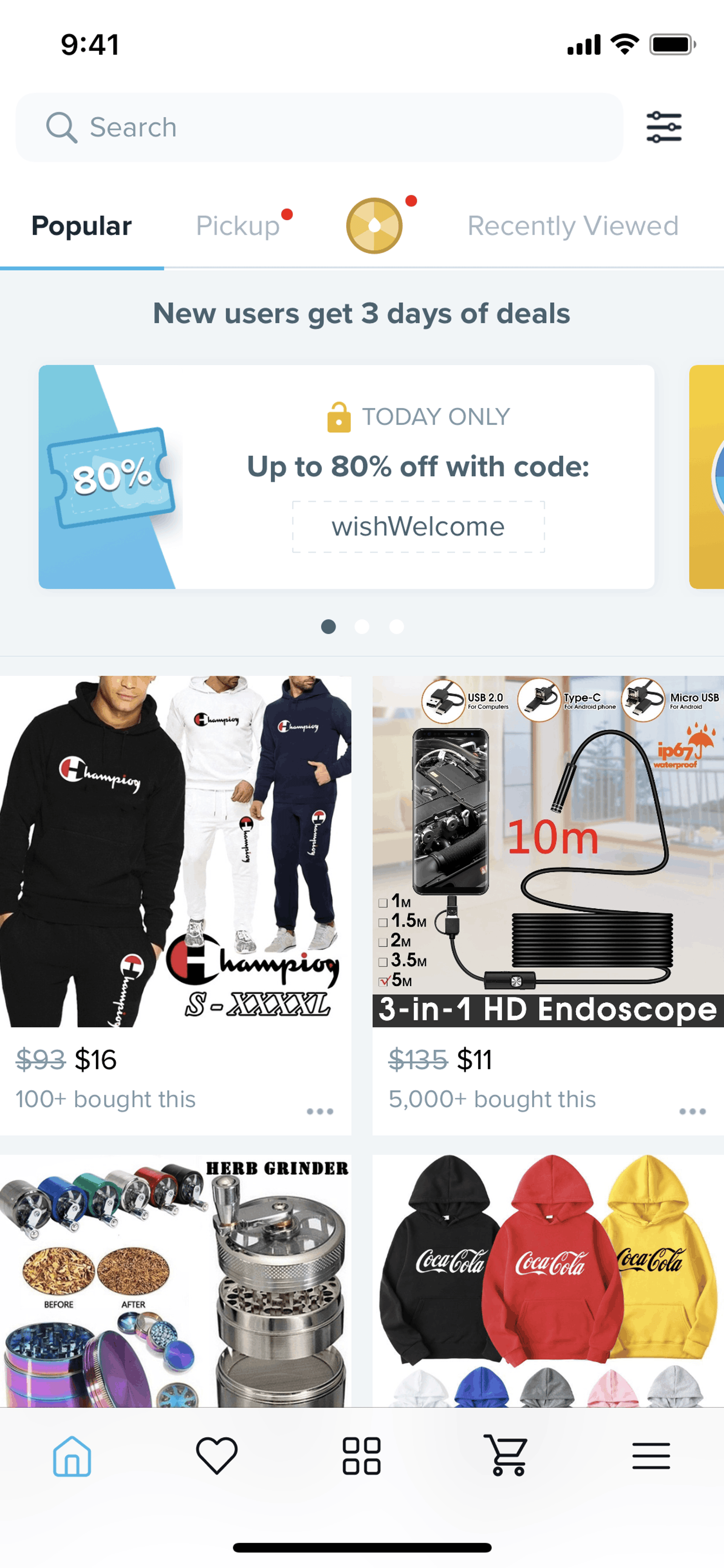 Wish iOS Shopping interface screenshot 14