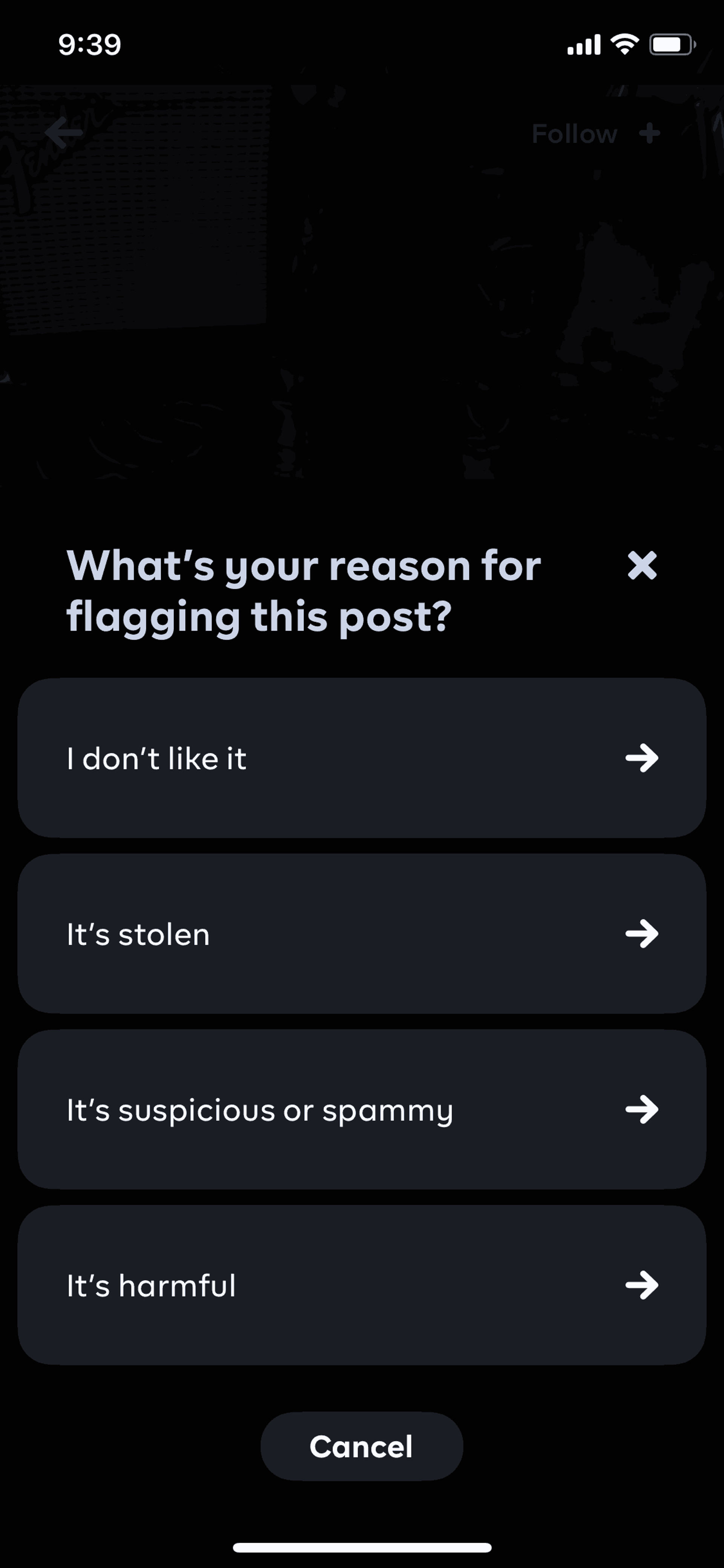 Byte iOS Social Networking interface screenshot 12