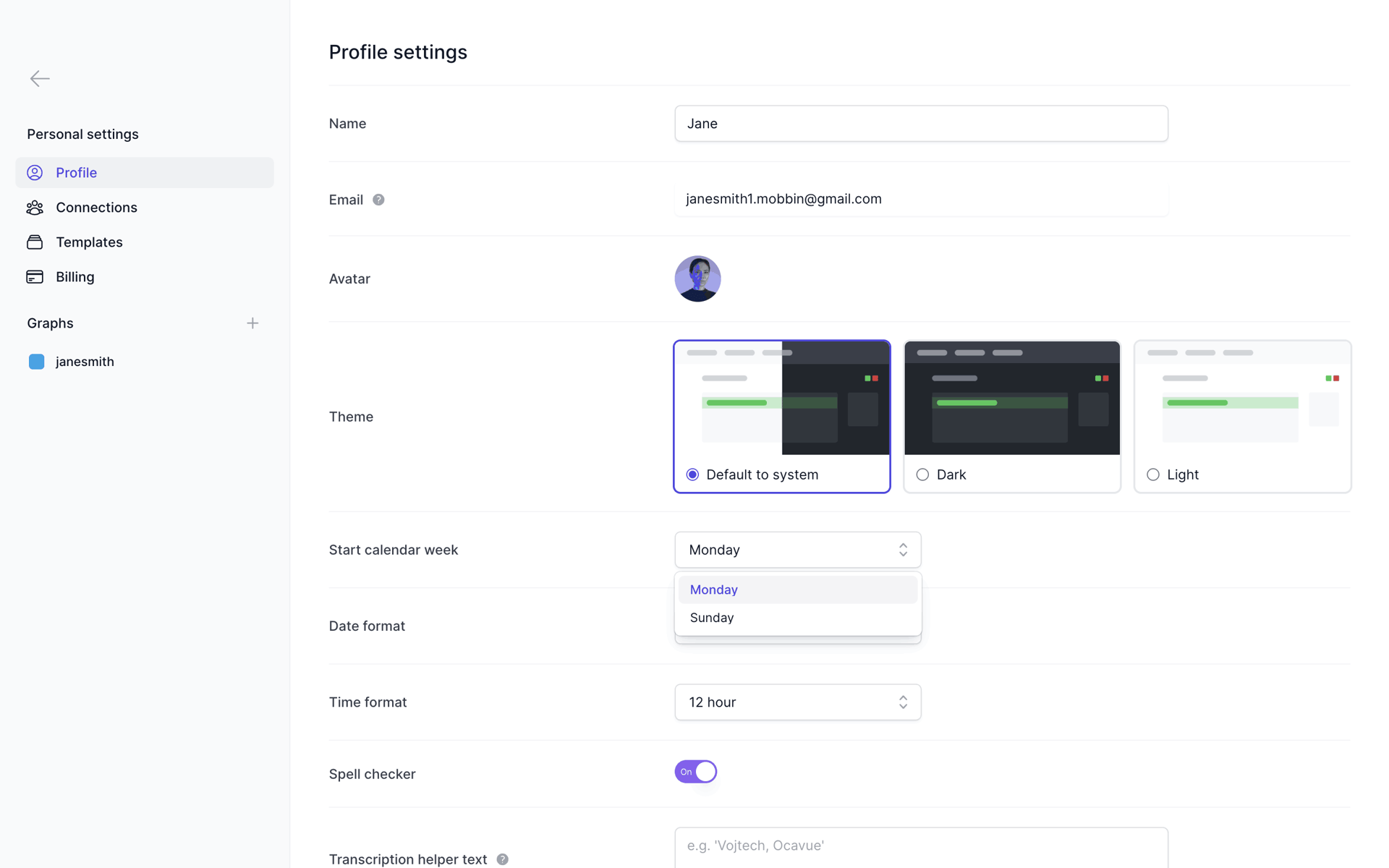 Reflect Web AI interface screenshot 19