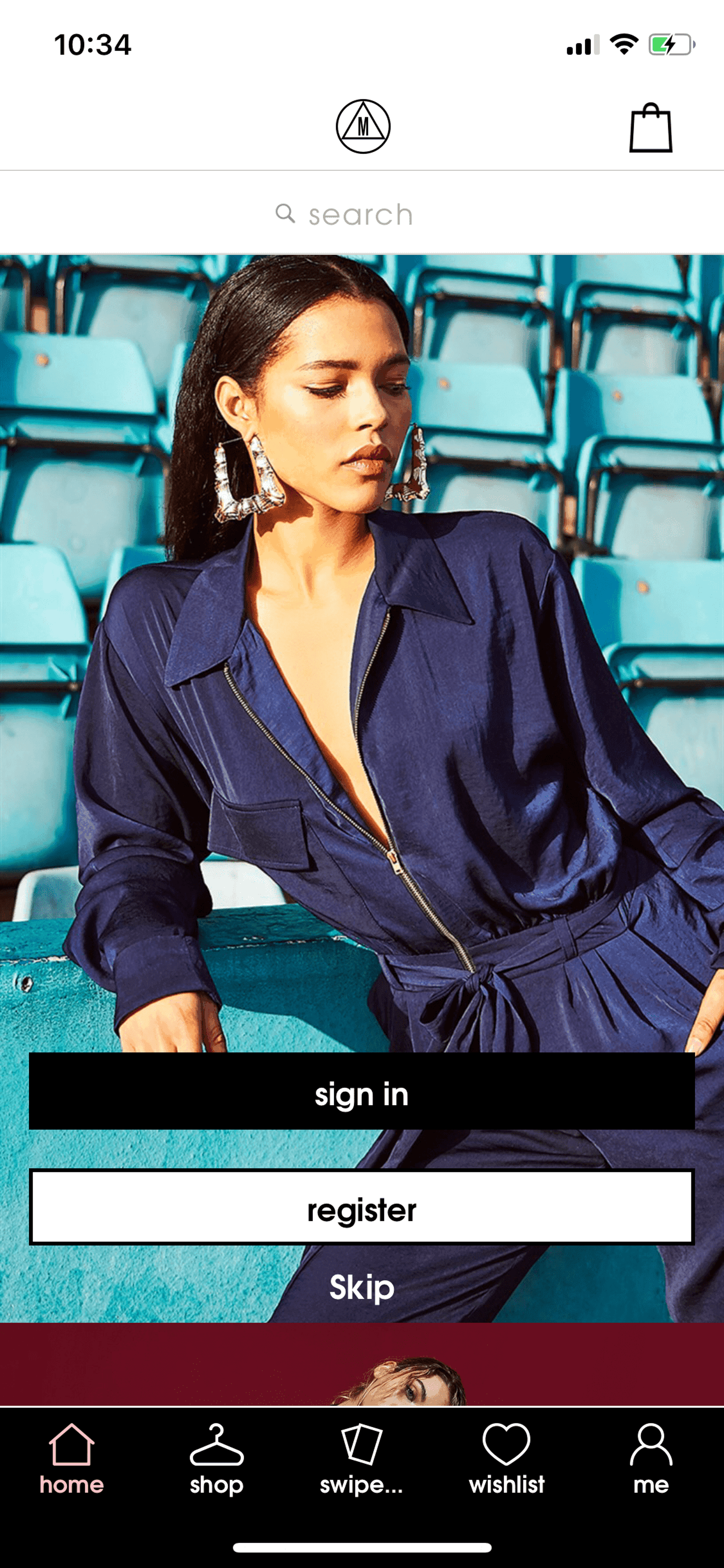 Missguided iOS Shopping interface screenshot 2