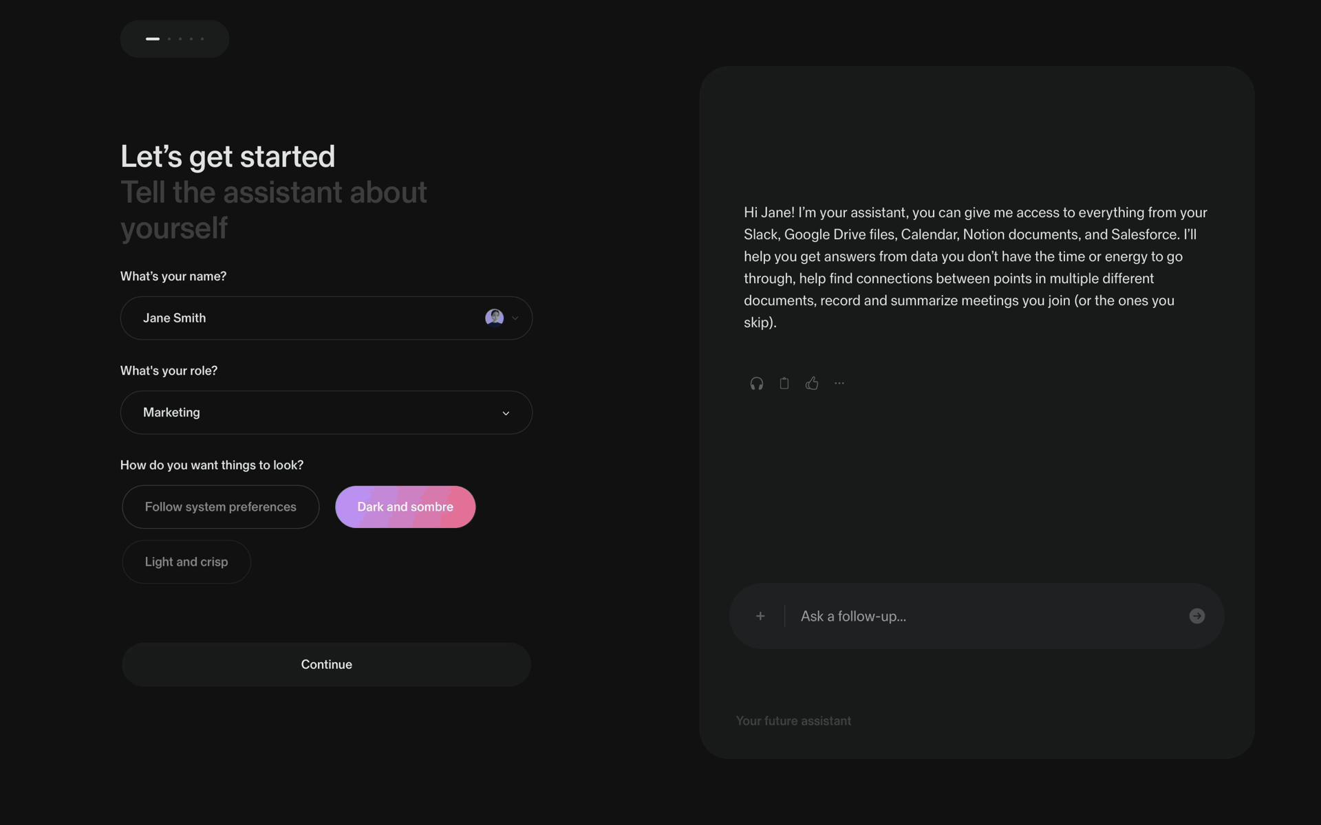 Sana AI Web Business interface screenshot 17