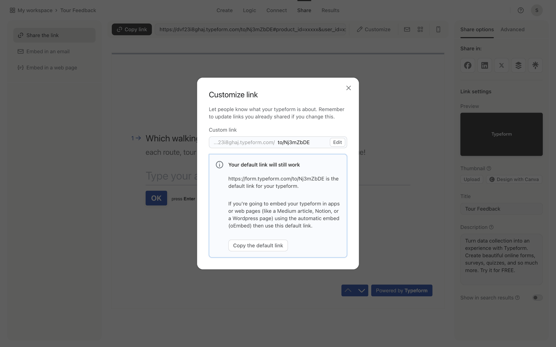 Typeform Web Productivity interface screenshot 16