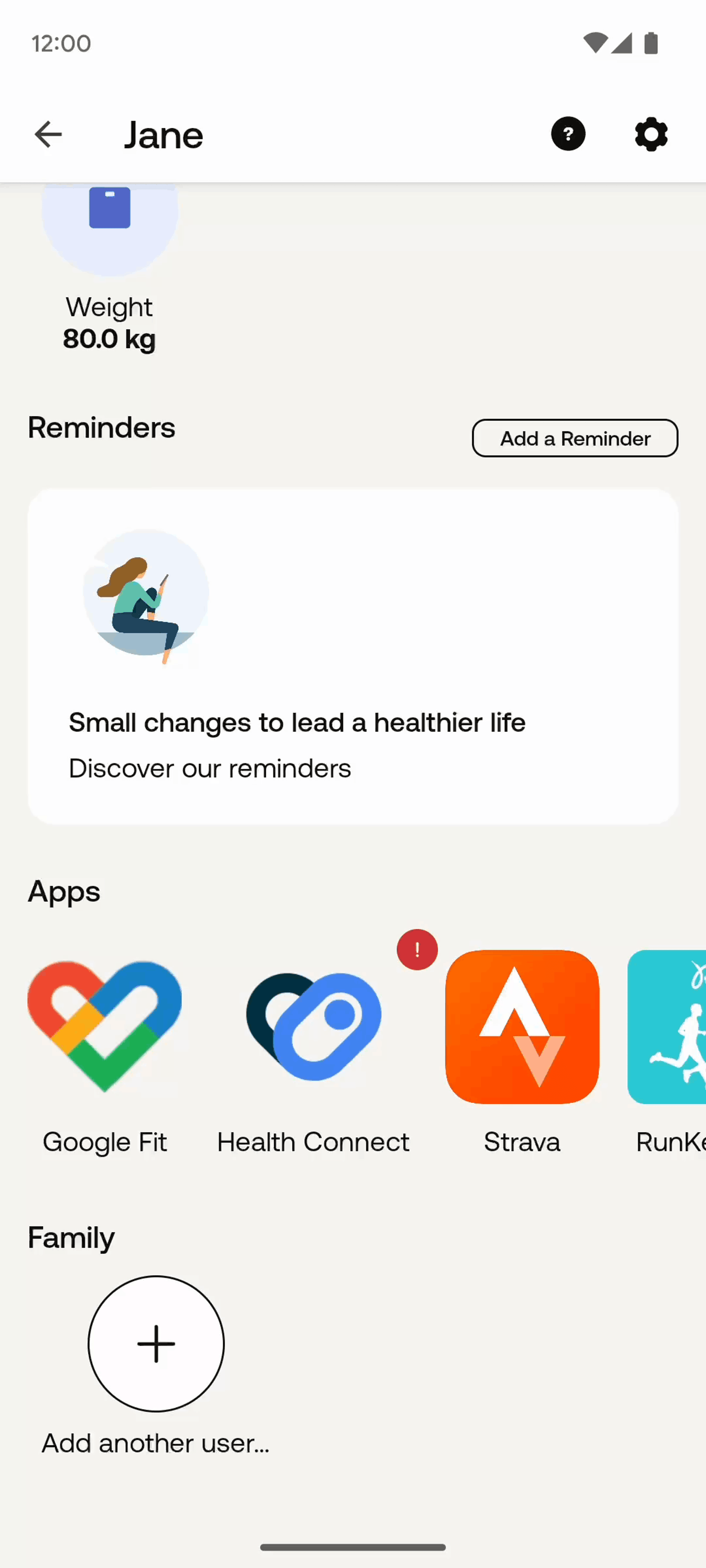 Withings Health Mate Android Health & Fitness interface screenshot 6