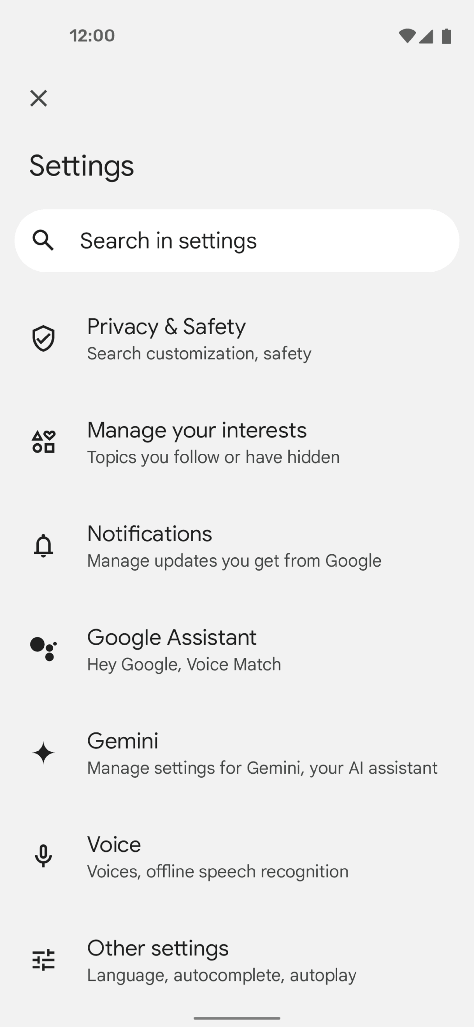 Google Android Utilities interface screenshot 19