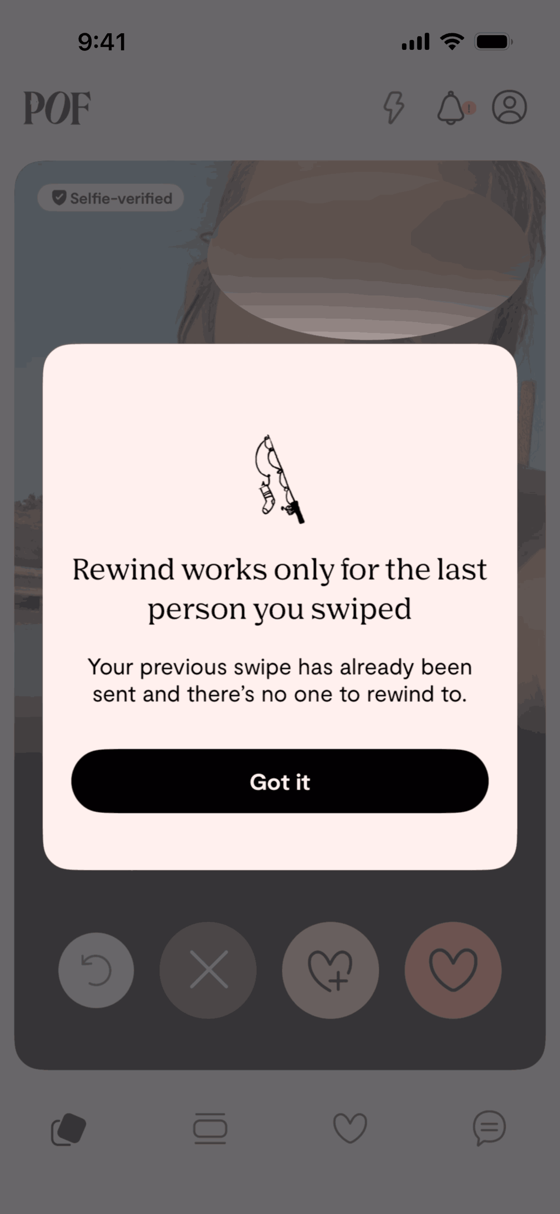 Plenty of Fish iOS dating interface screenshot 9
