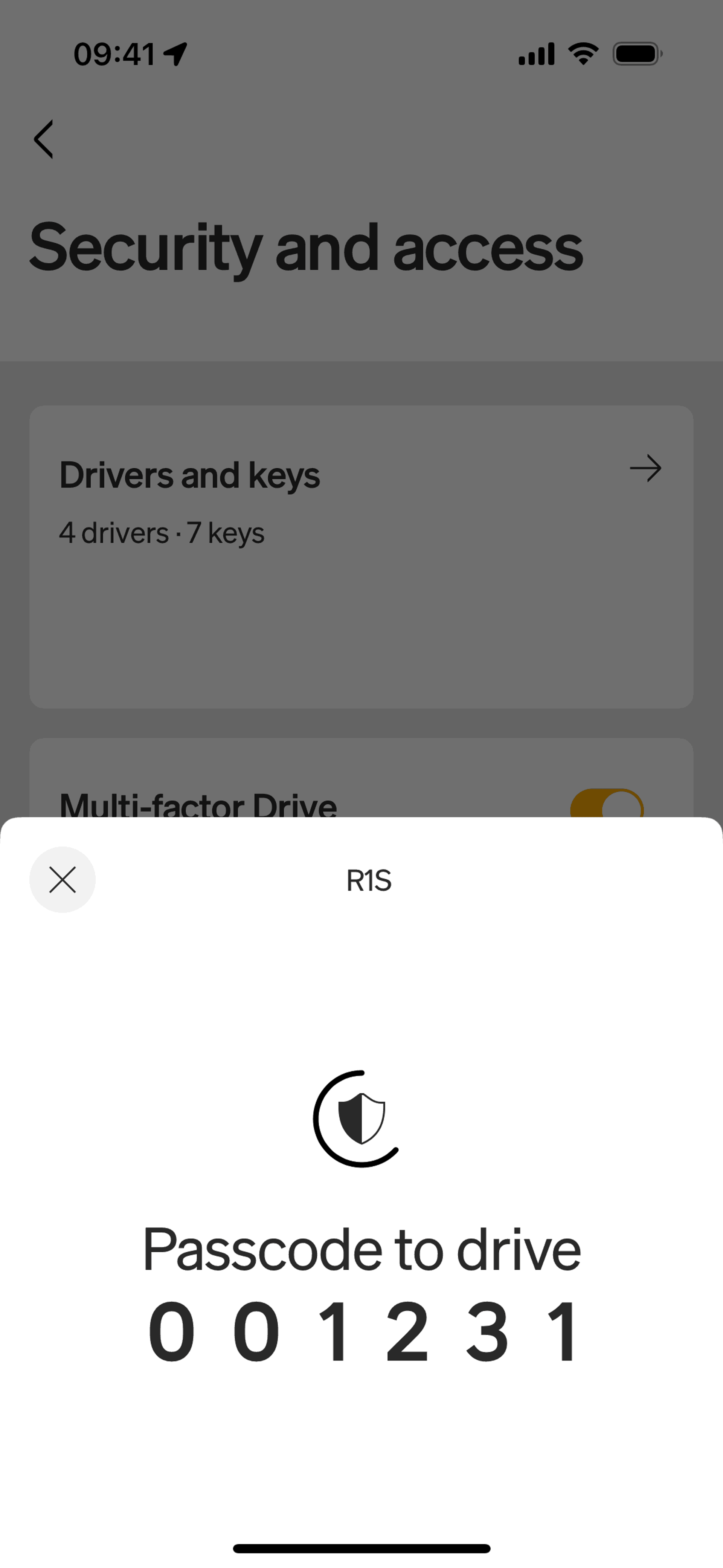 Rivian iOS Travel & Transportation interface screenshot 6
