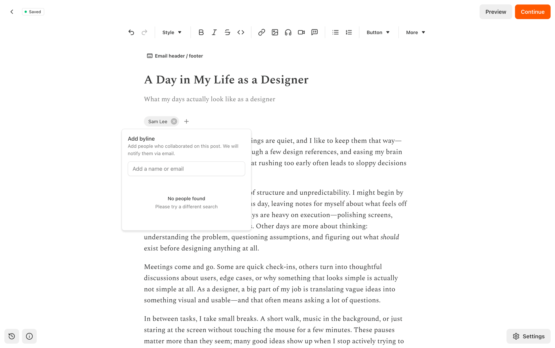 Substack Web News interface screenshot 8