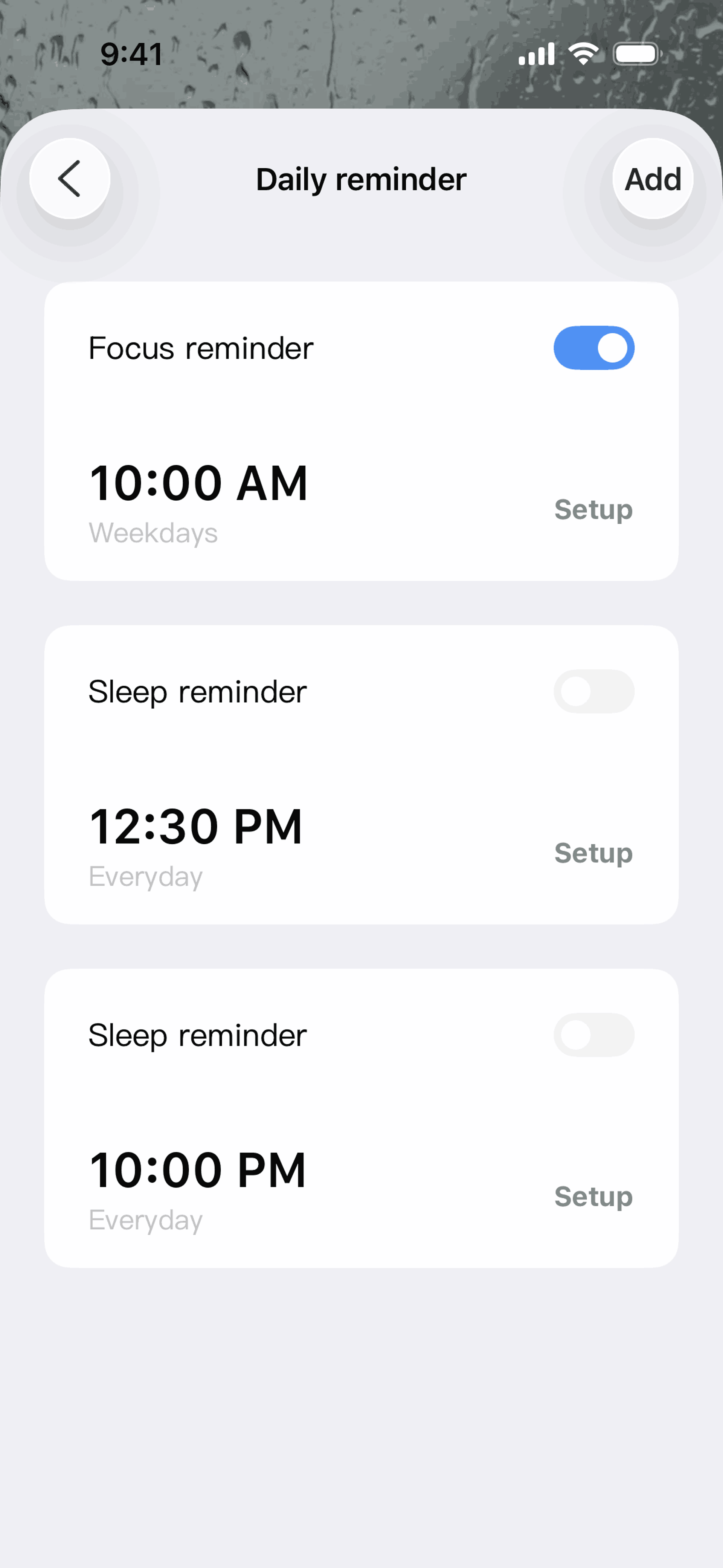 TIDE iOS Health & Fitness interface screenshot 24
