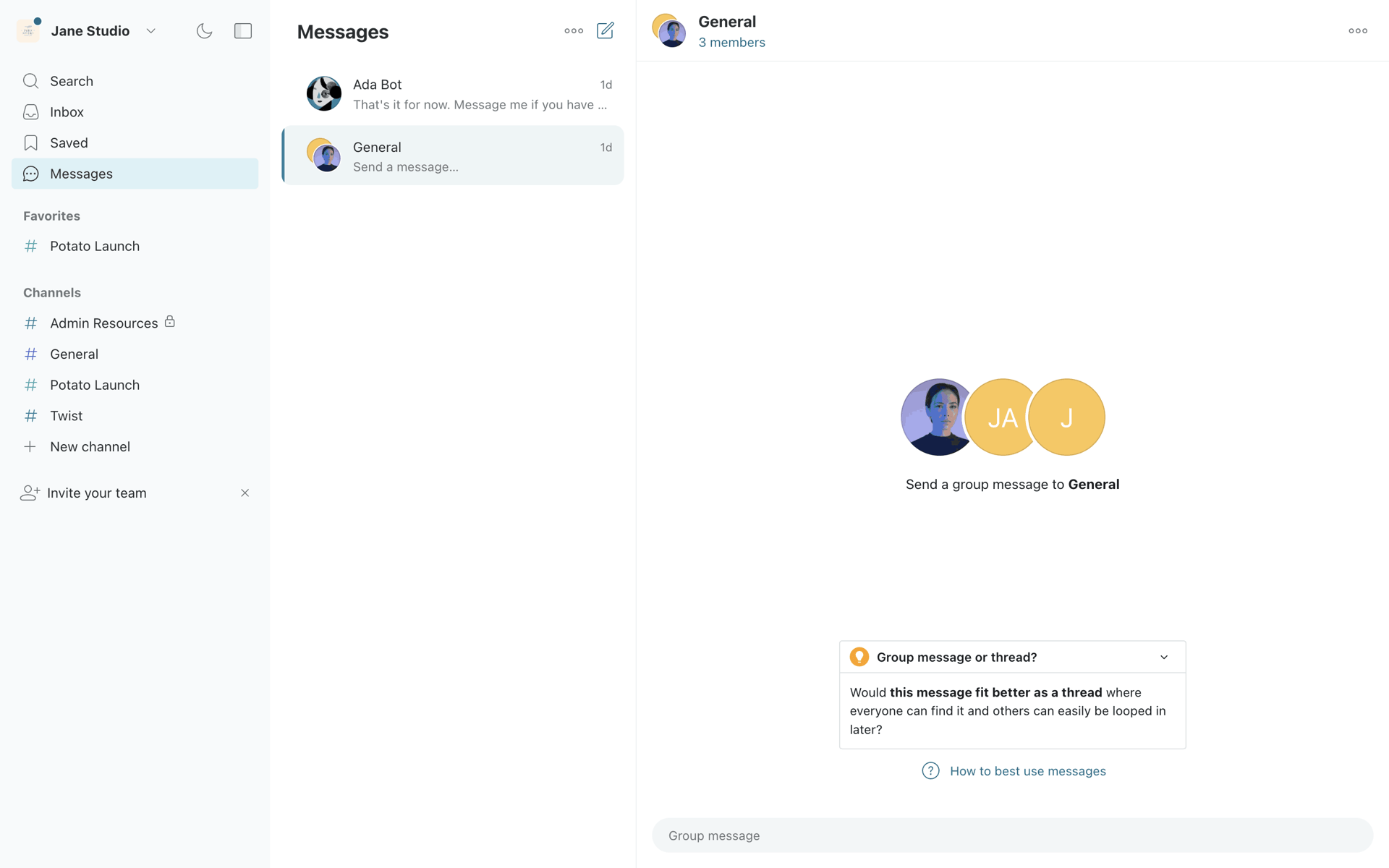 Twist Web Business interface screenshot 24