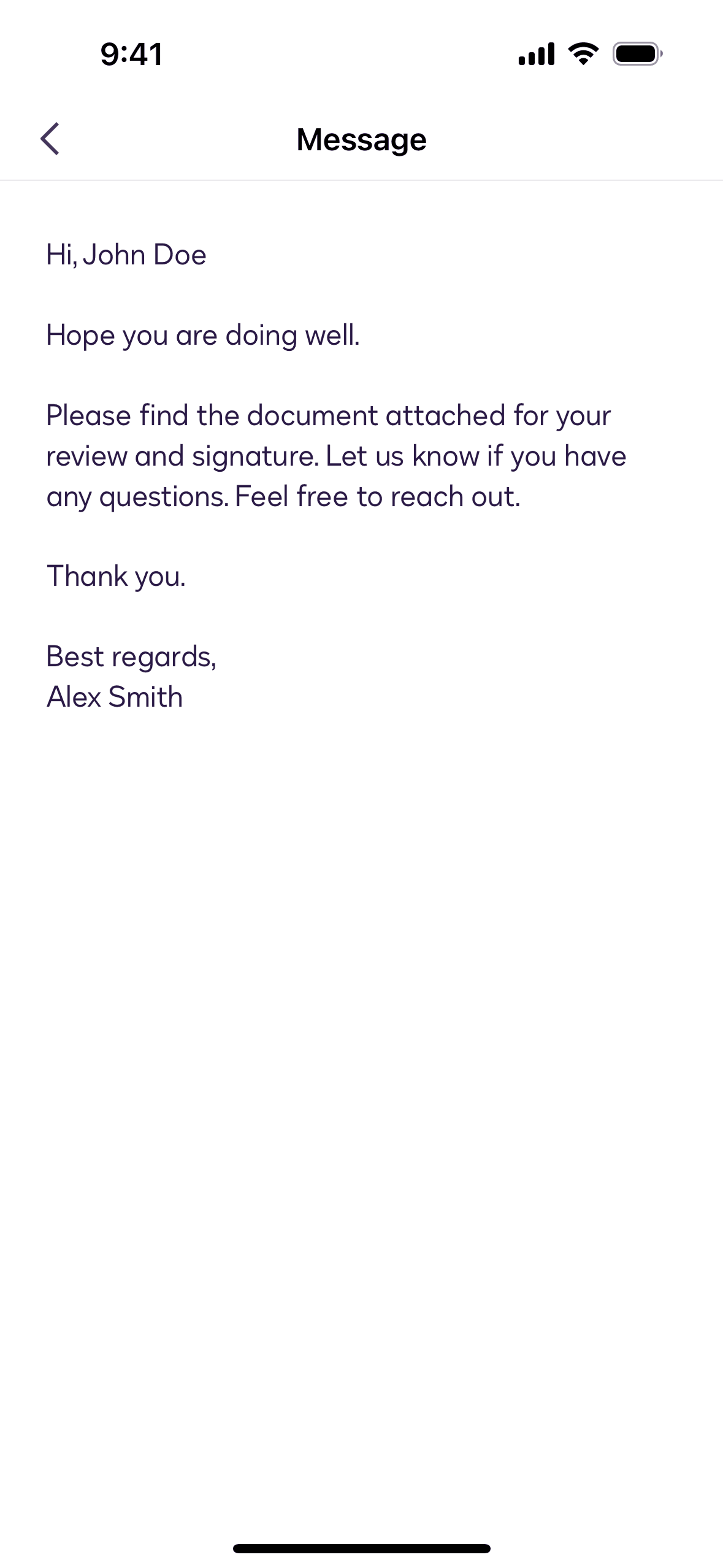 Docusign iOS Productivity interface screenshot 14
