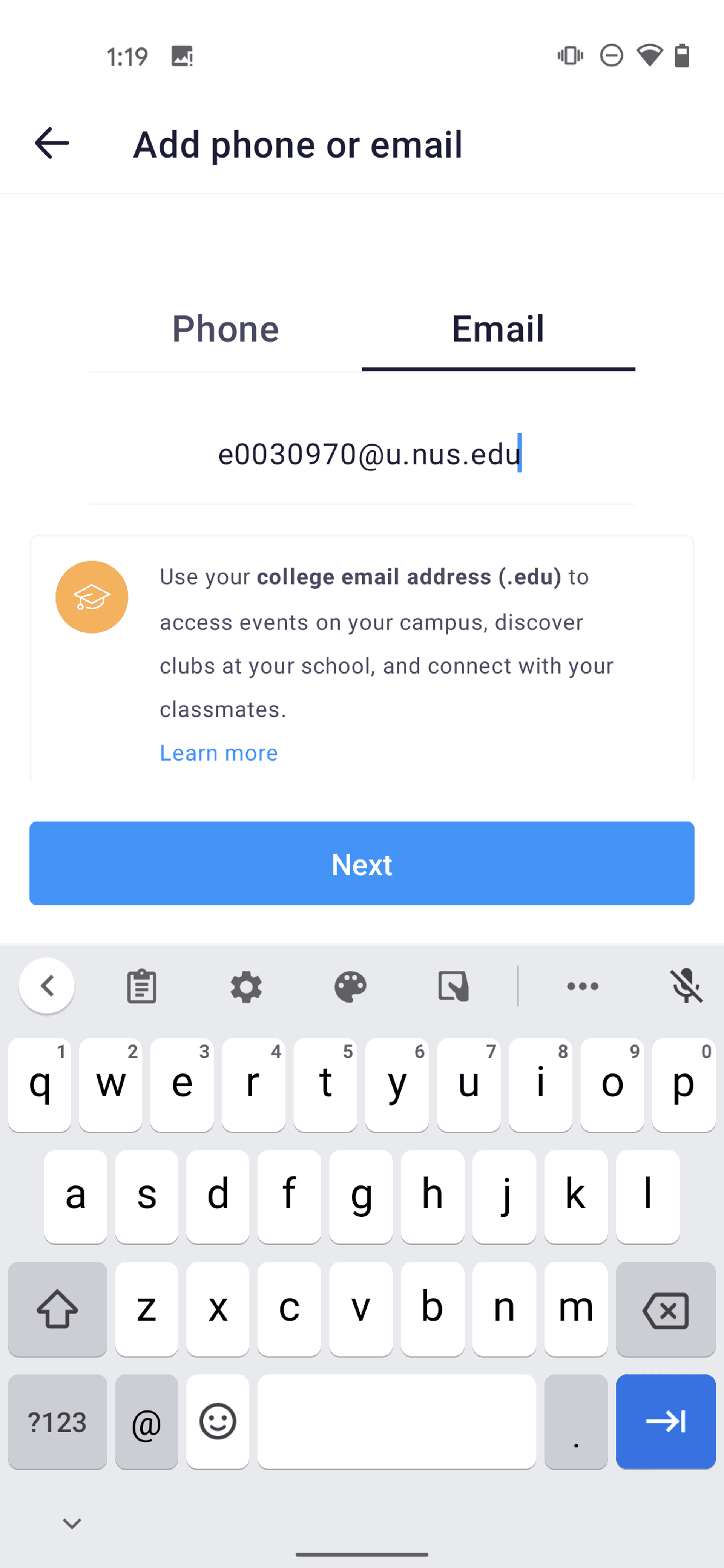 IRL Android Social Networking interface screenshot 6