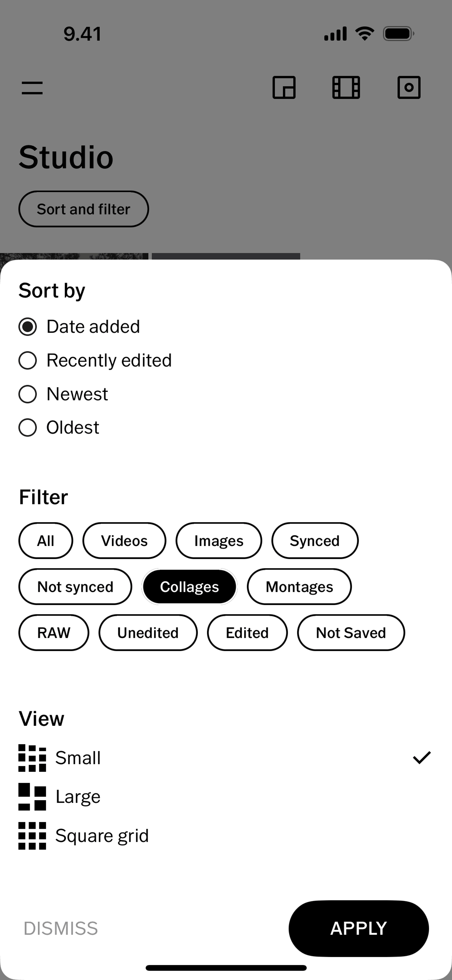 VSCO iOS Photo & Video interface screenshot 18