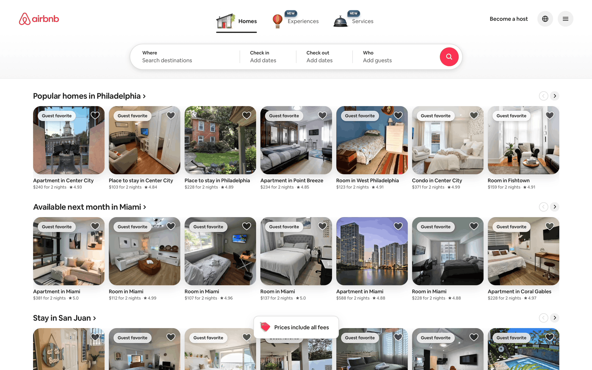 Onboarding on Airbnb (web) screen 3